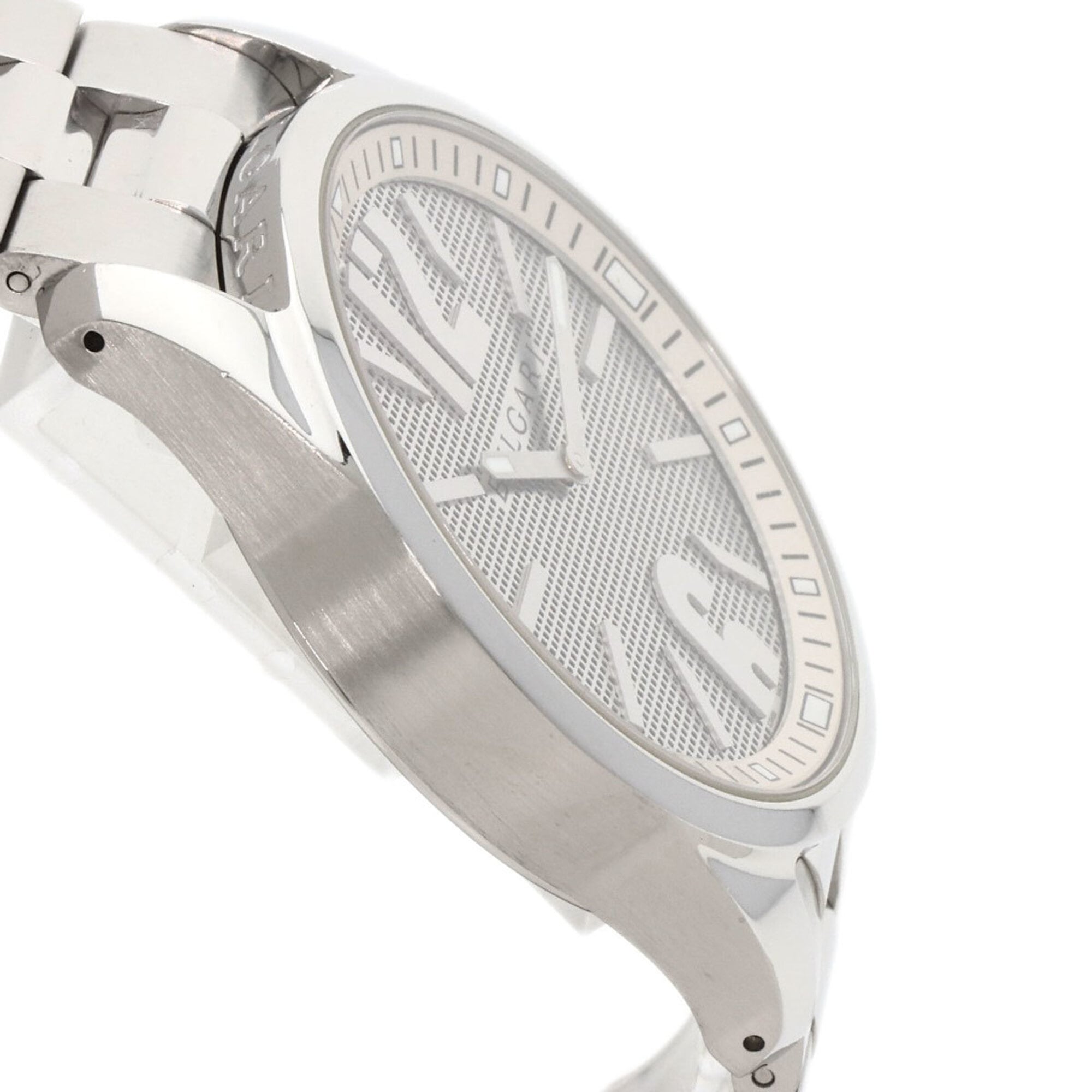 BVLGARI ST42SS Solotempo Herrenuhr aus Edelstahl