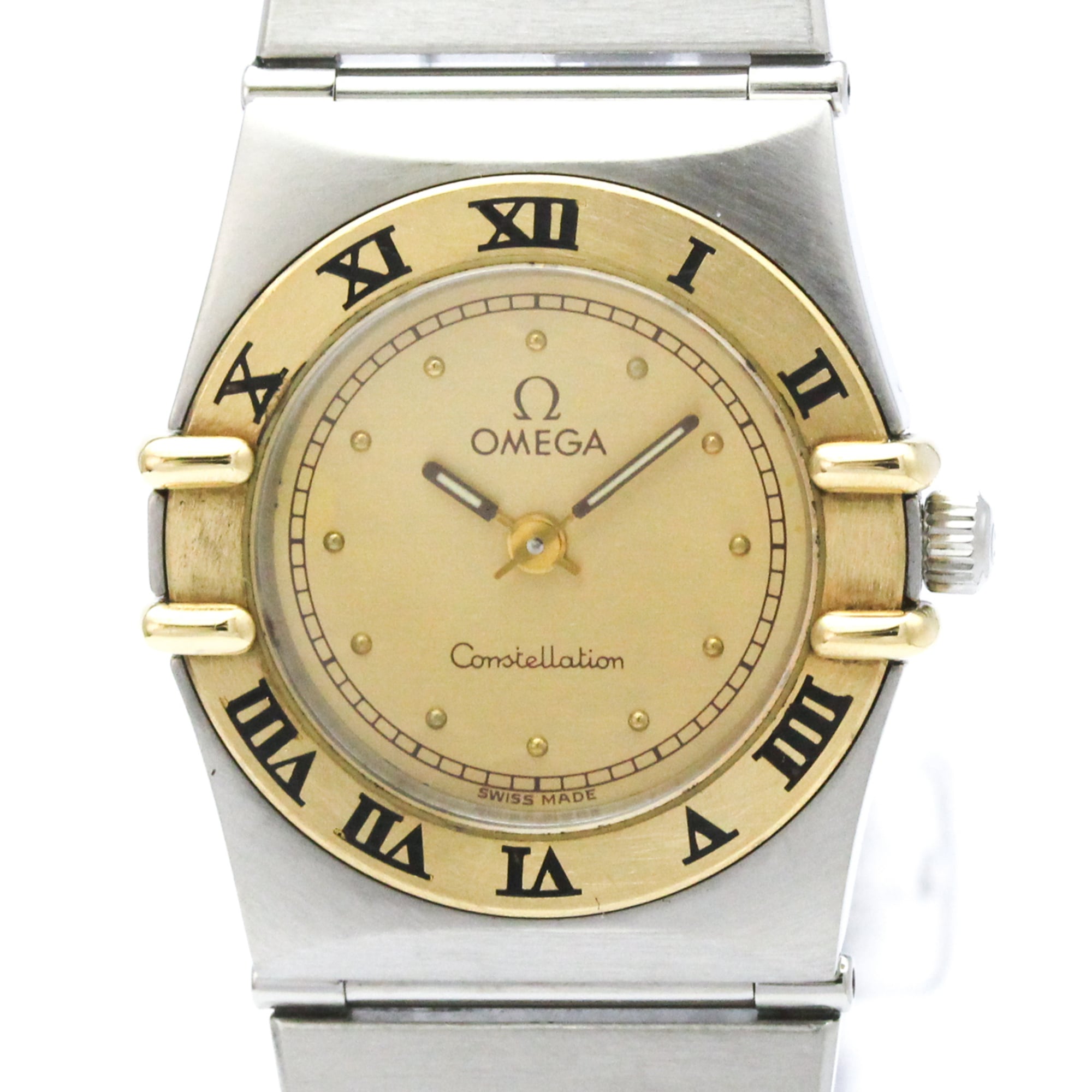 Omega Constellation 7.951.080 Gold Dial 22mm Watch