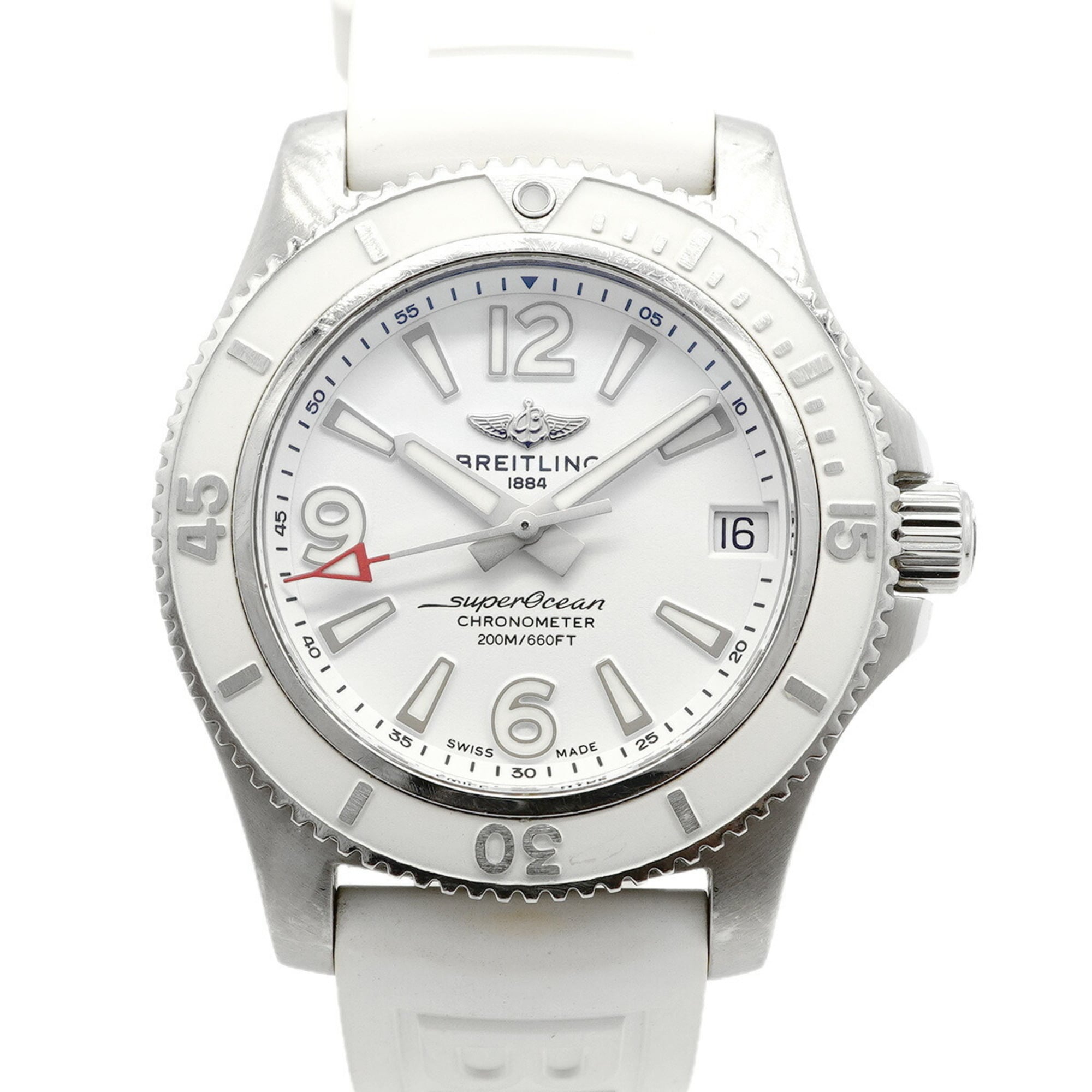 Breitling Superocean 36 A17316 White Dial Watch for Men and Women