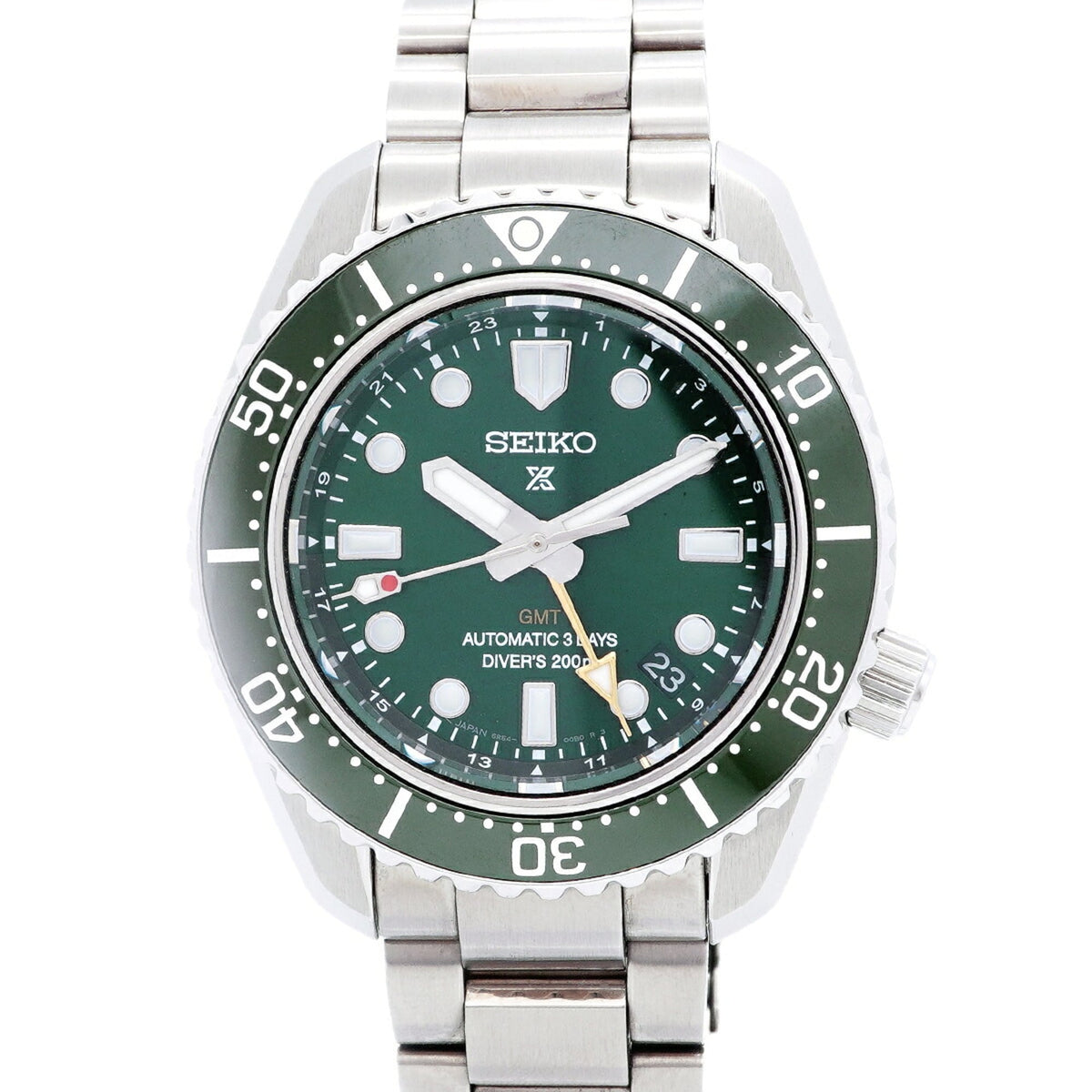 Seiko Prospex Diver Scuba GMT SBEJ009/6R54-00D0 horloge met groene wijzerplaat, 41 mm