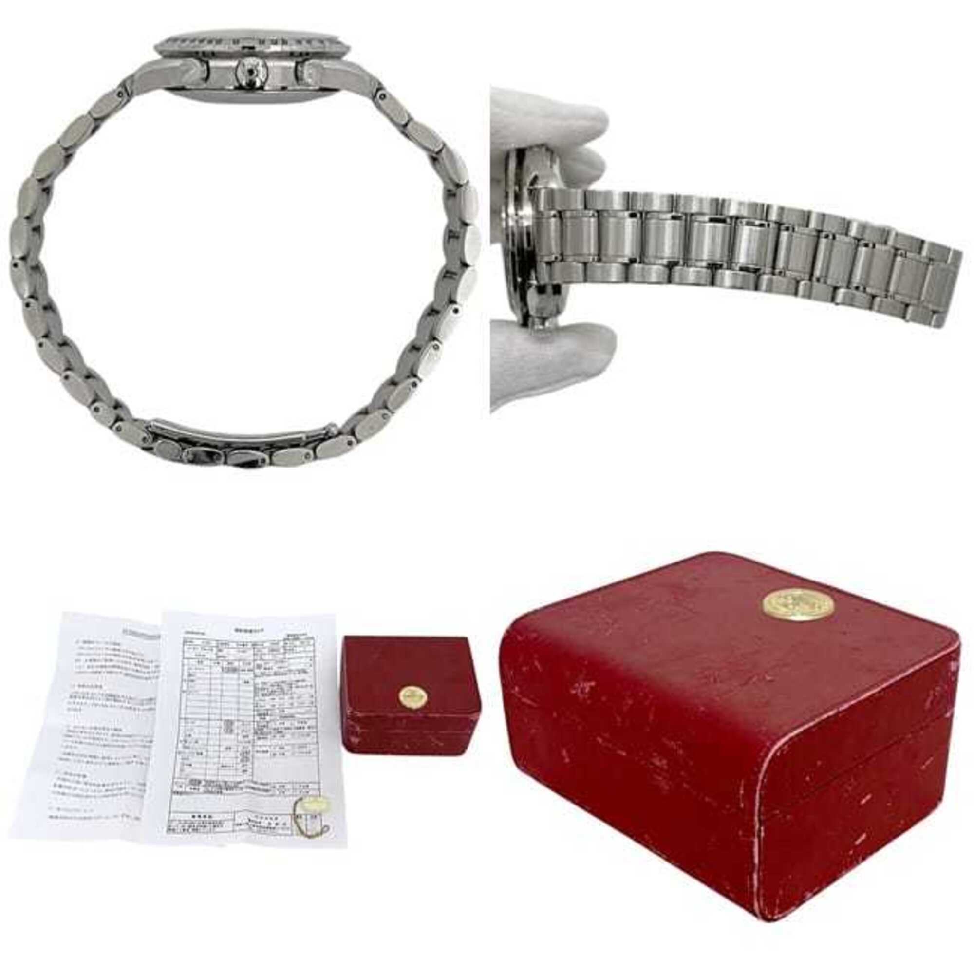Montre Omega Speedmaster Triple Calendar, Blanc Crème argent, 3523.30, Chronographe, remontage Automatique, acier inoxydable.