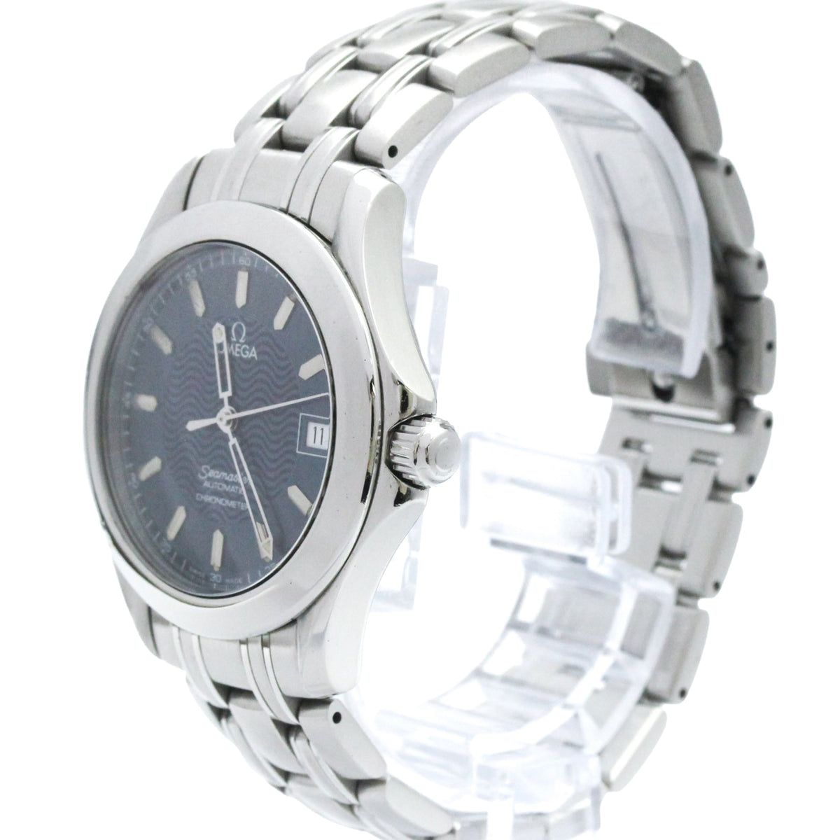 Omega Seamaster 2501.81, blaues Zifferblatt, 36 mm Uhr