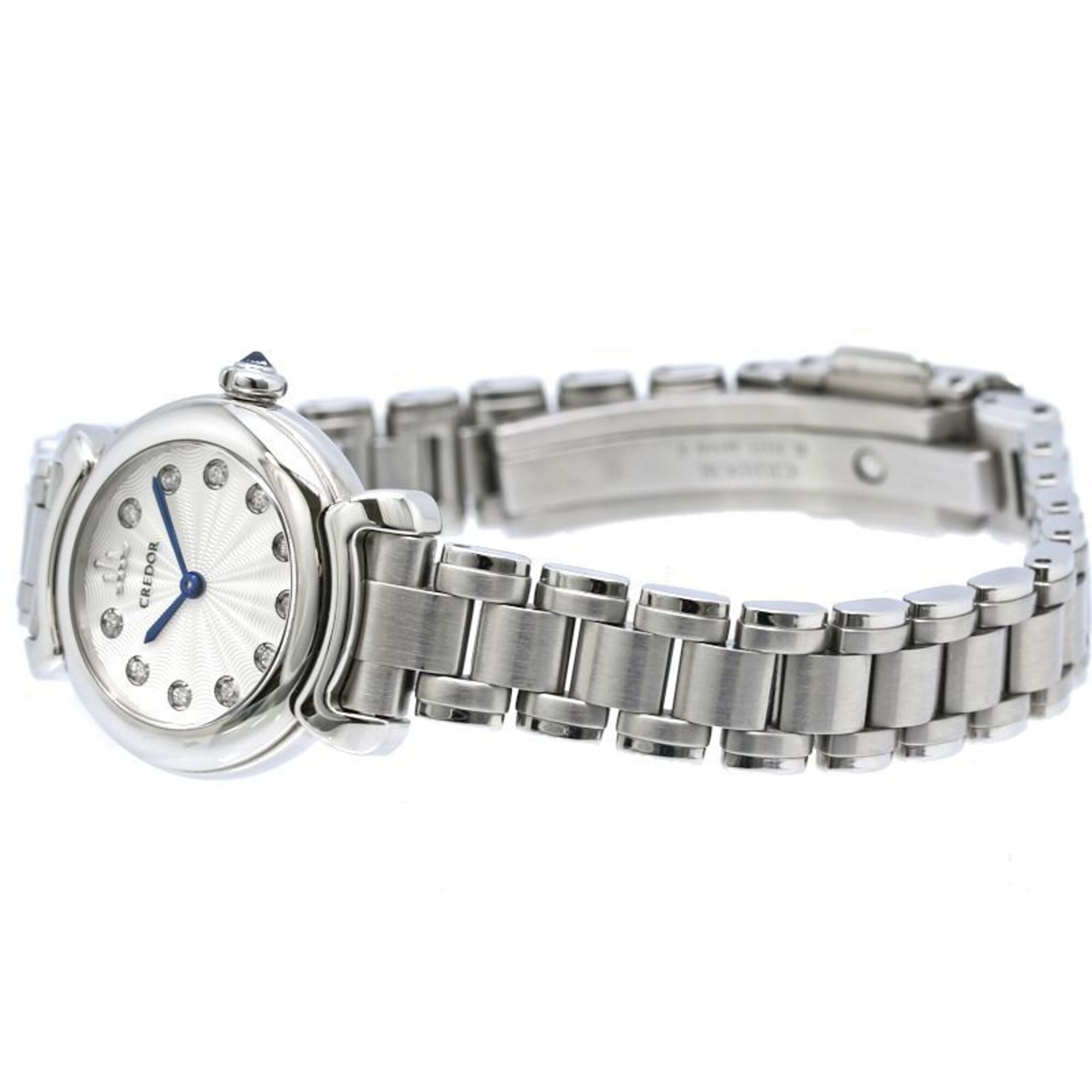 Seiko Credor GSTE803 1E70-0DV0 Silver Dial 22mm Watch