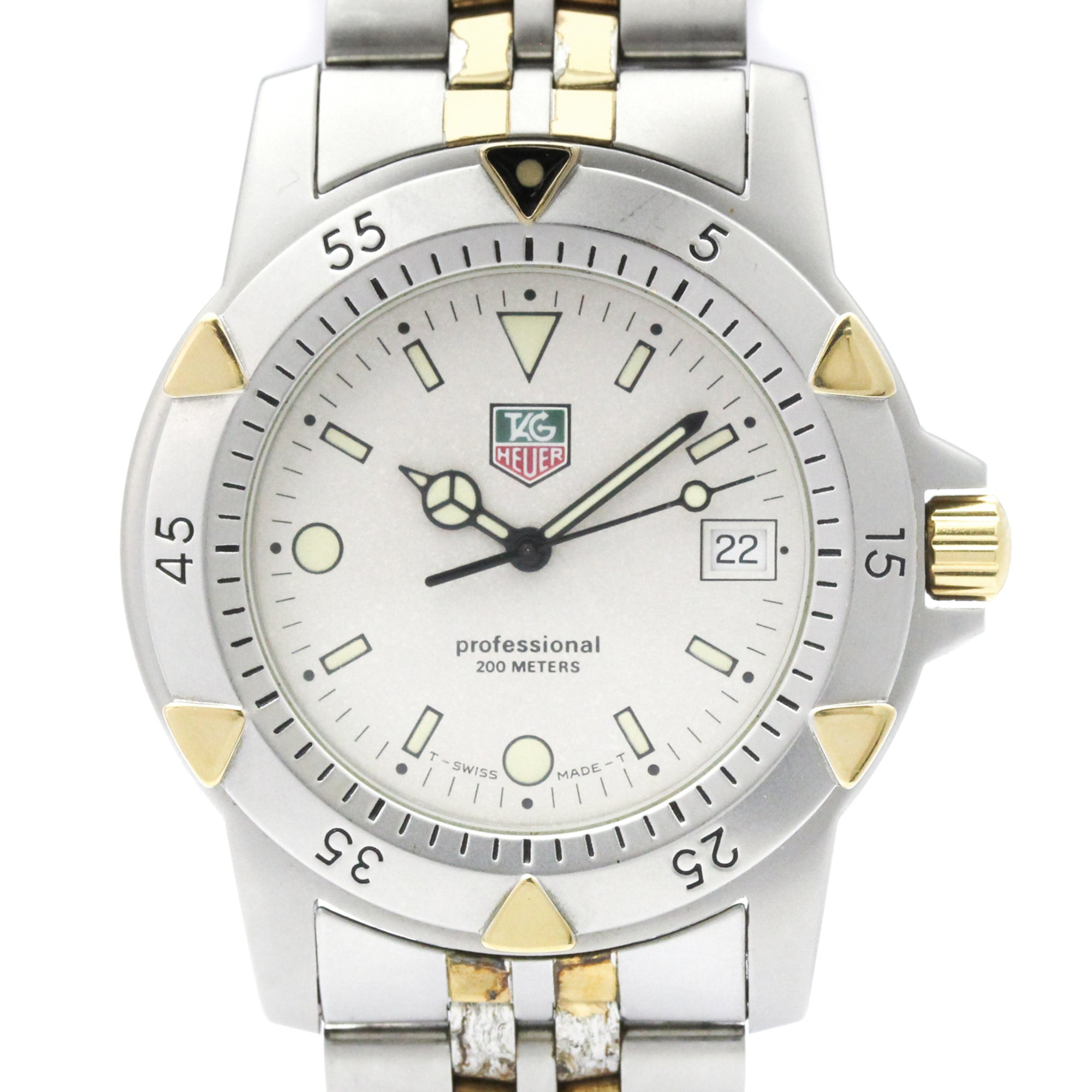 TAG HEUER 1500 Professional Gold Plated Steel Quartz Mens Watch 955.706G