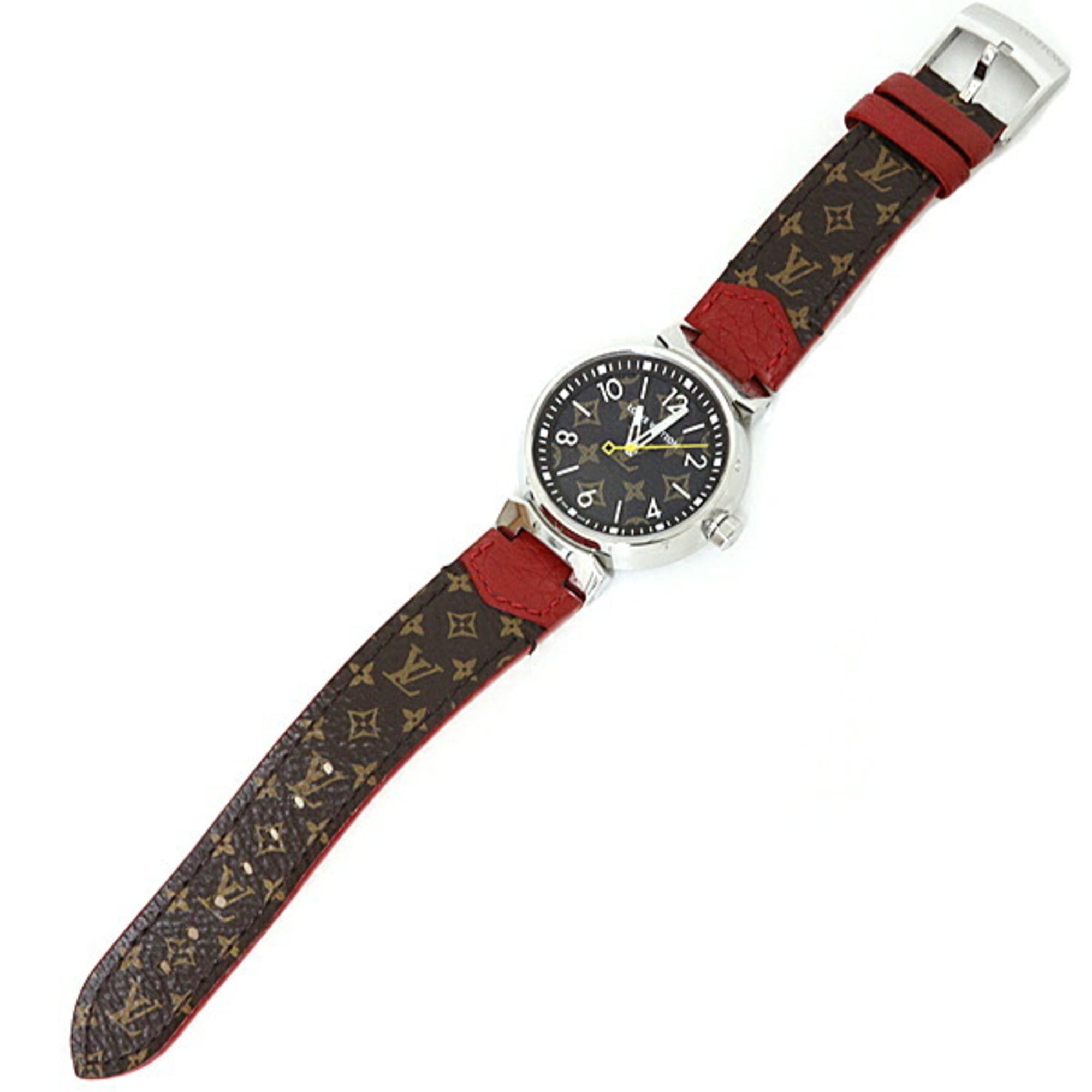 Louis Vuitton Tambour QA071 Brown Dial 34mm Watch