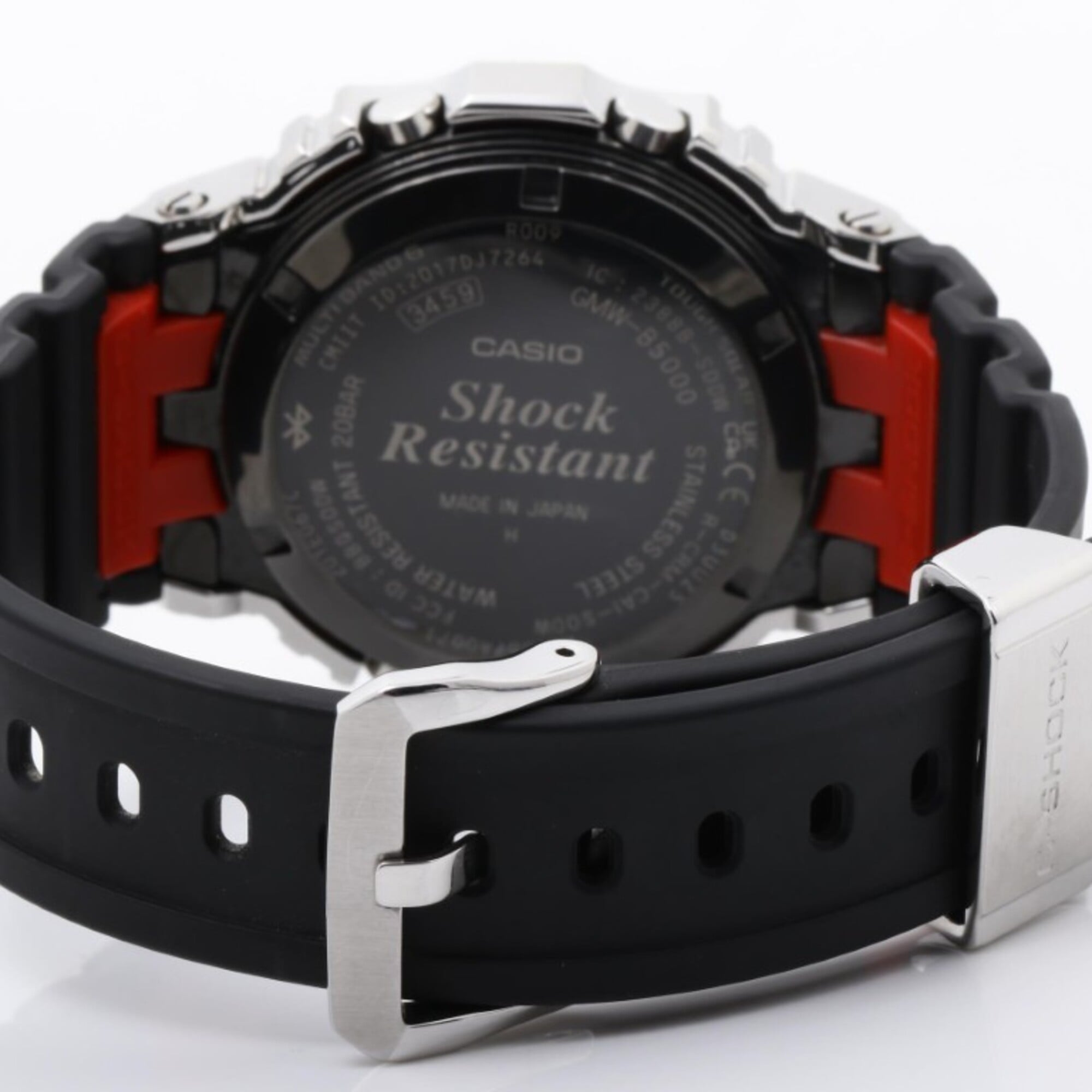 Montre numérique pour homme CASIO G-SHOCK SÉRIE FULL METAL 5000 GMW-B5000-1JFNoir argent, en acier inoxydable