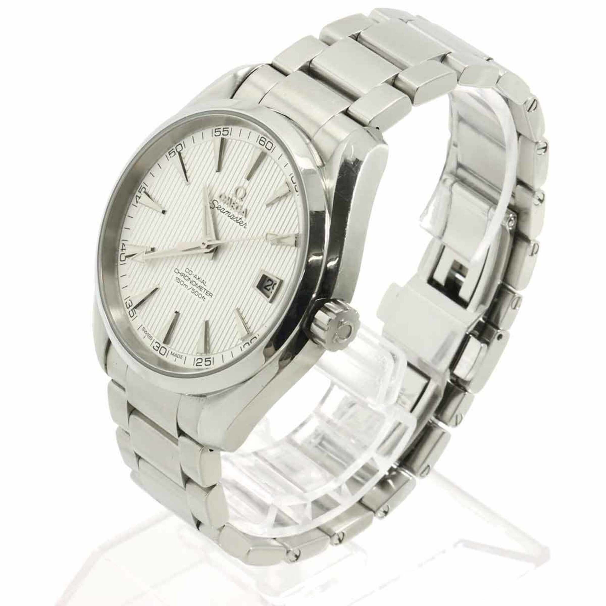 Omega Seamaster Aqua Terra Co-Axial 231 10 42 21 02 001 Men's Watch Date Silver Automatic