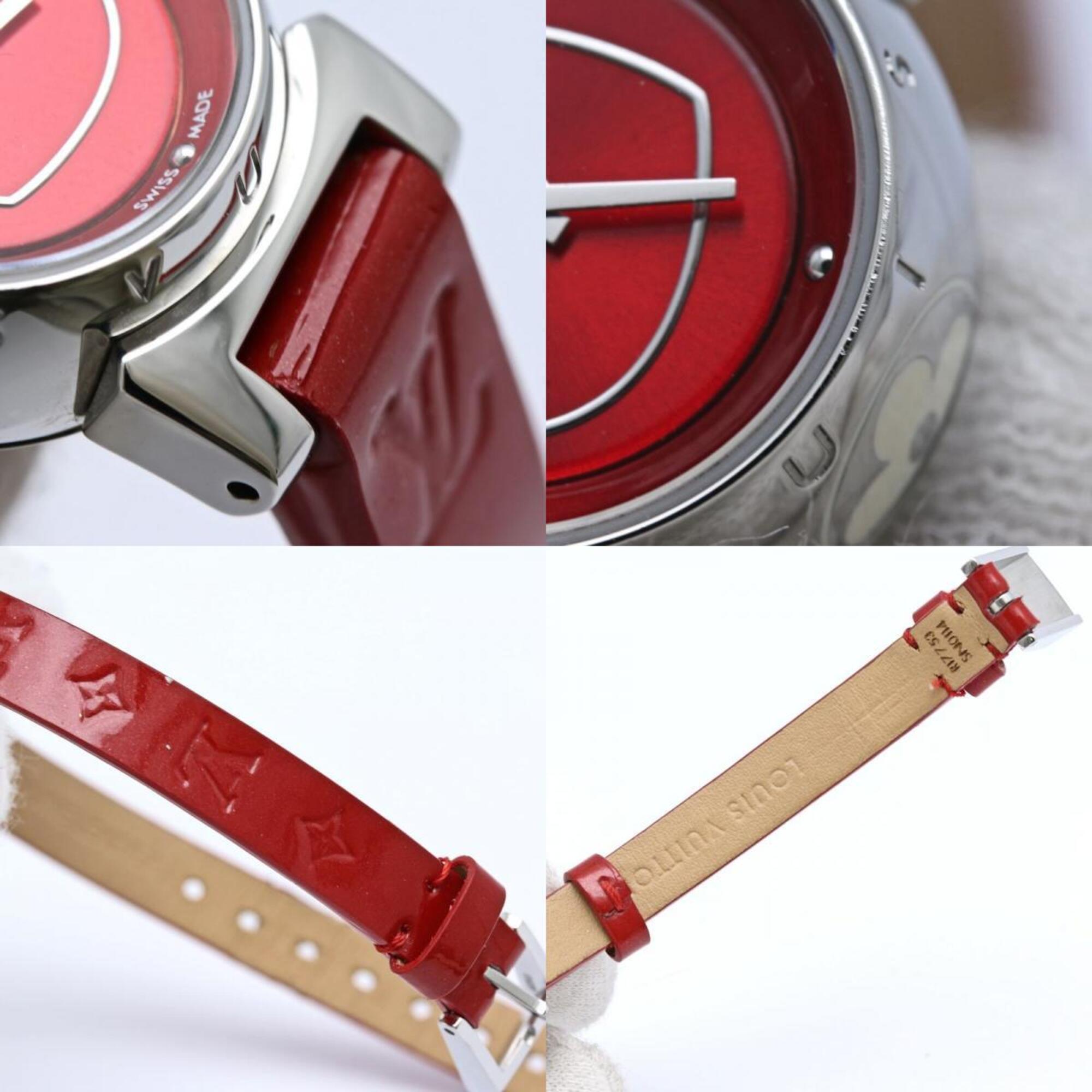 LOUIS VUITTON Tambour Bijou Q151Z0 Women's Watch /40408