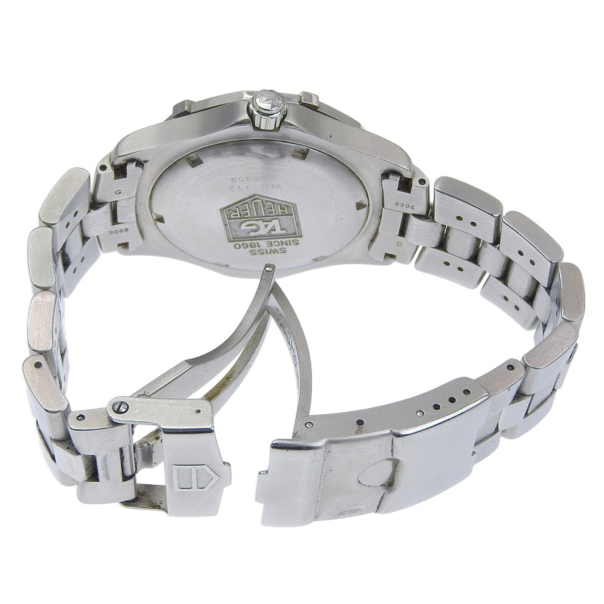 TAG Heuer 2000 Exclusive Herrenuhr WN1112 aus EdelstahlQuarz analog, blaues Zifferblatt