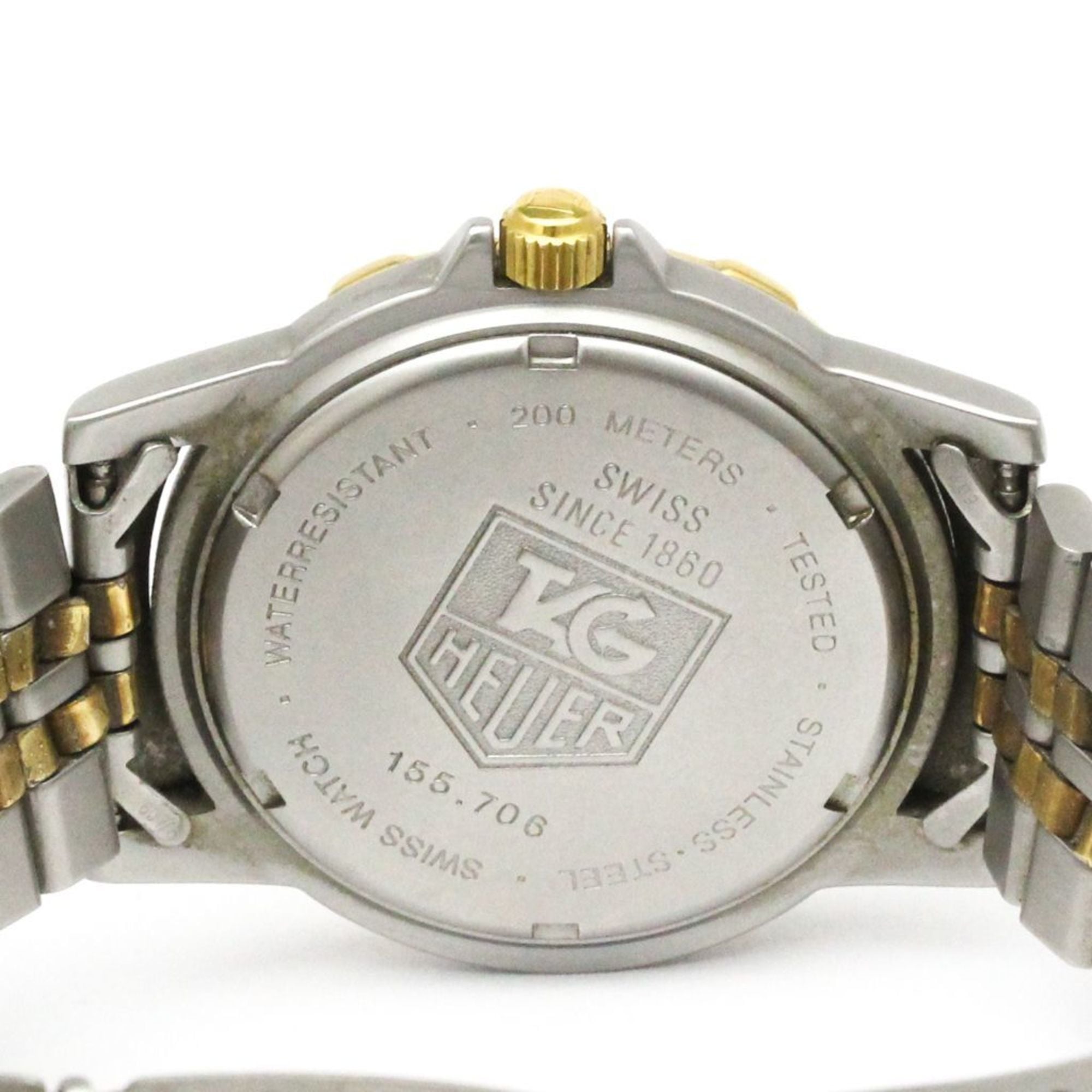 TAG HEUER 1500 GMT vergoldete Herrenuhr aus Stahl Quarz 155.706