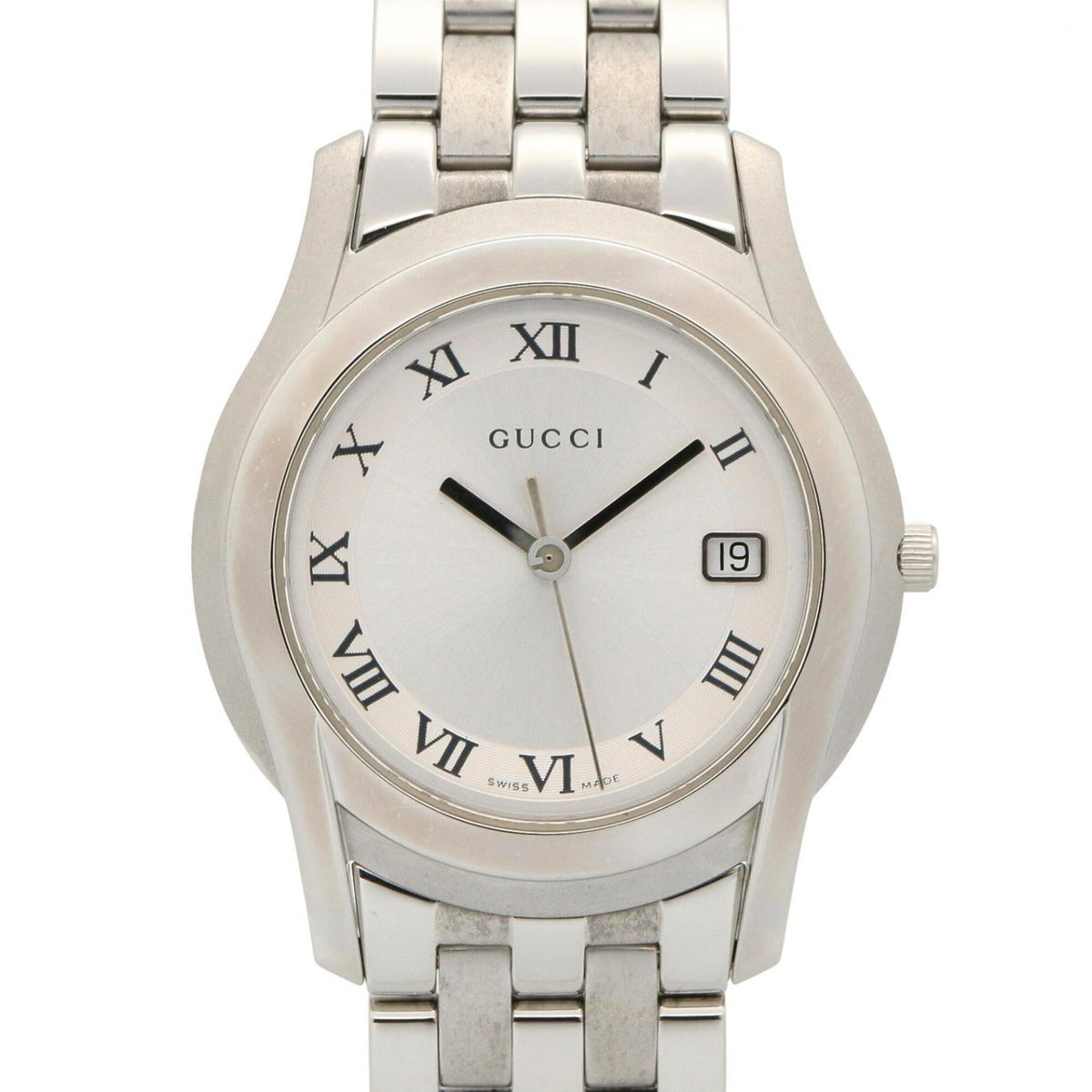 Gucci G-Class 5500M Silver Dial 35mm Watch