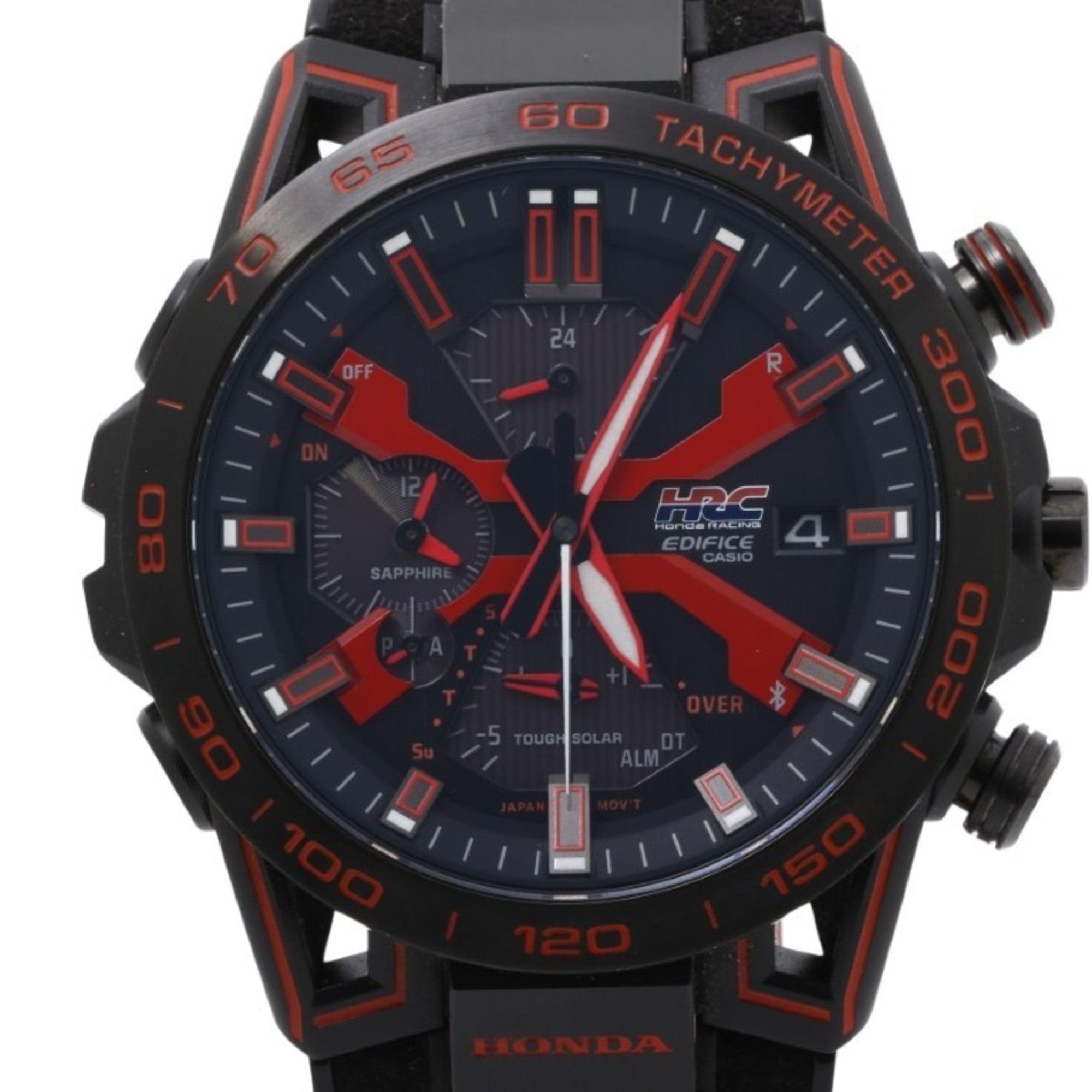 CASIO Edifice Sospensione Honda Racing Red Edition EQB2000HR1AJR Black Stainless Steel Men's Watch