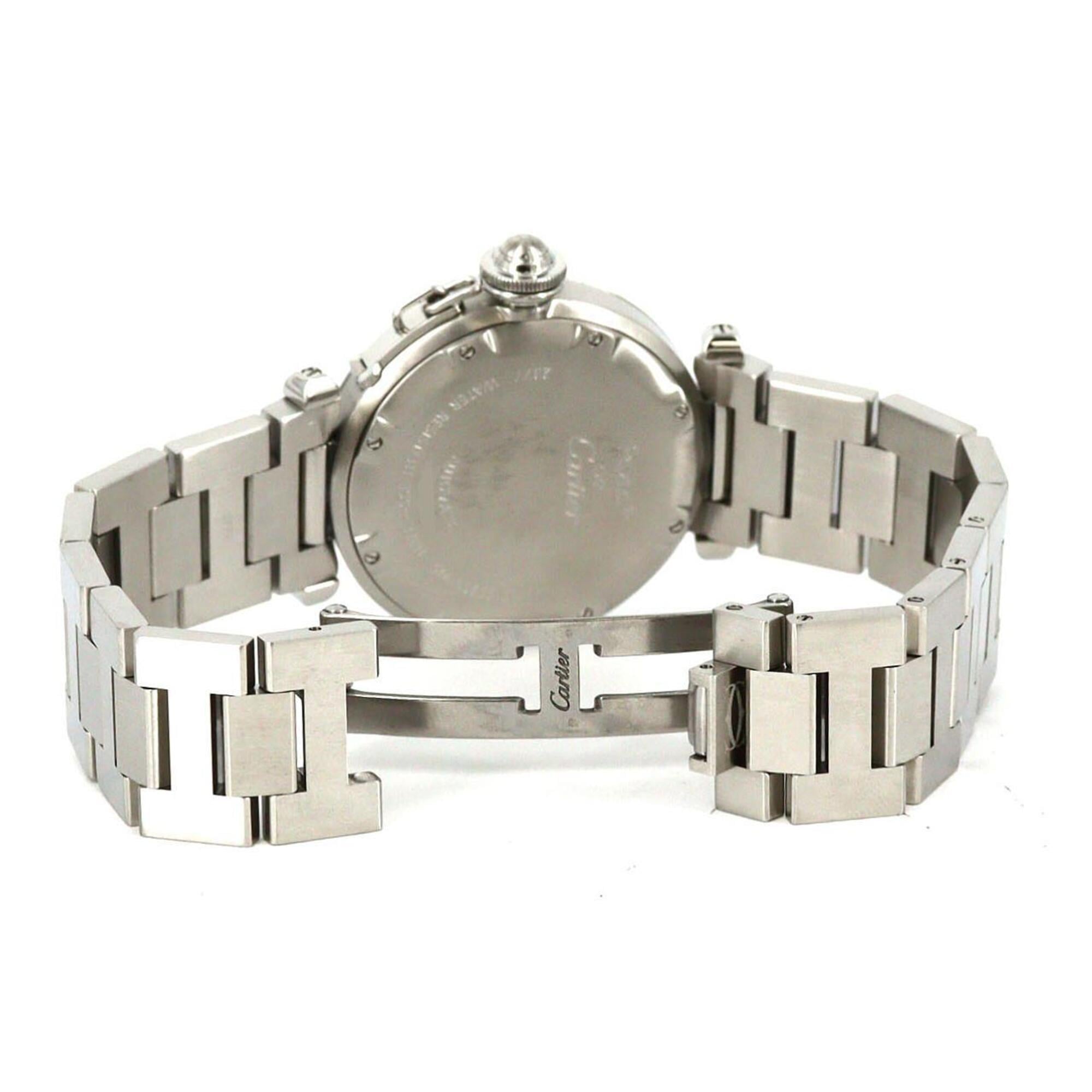 Cartier Pasha C GMT W31029M7 Stainless Steel Automatic