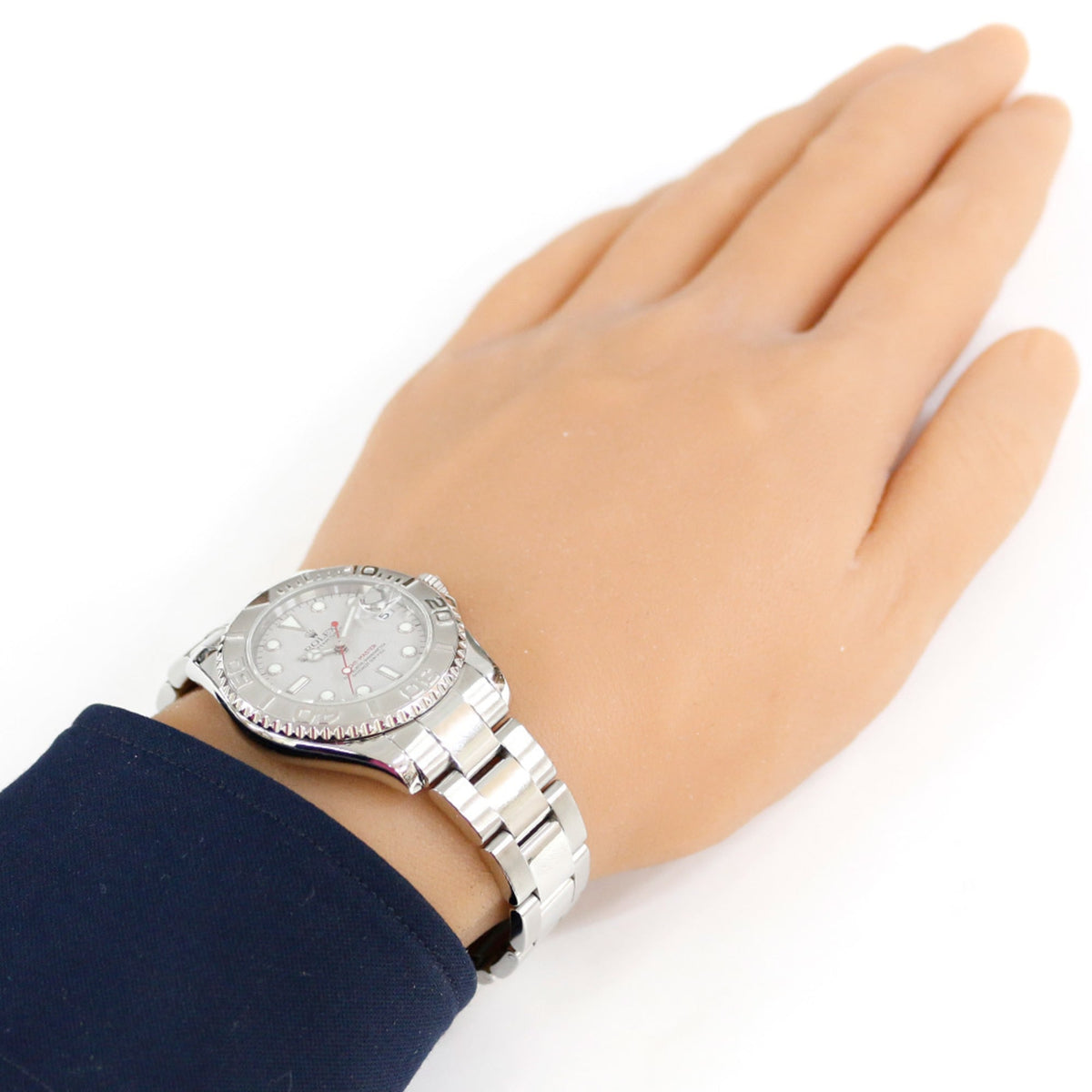 Rolex Oyster Perpetual 168622 Silver Dial 37mm Watch