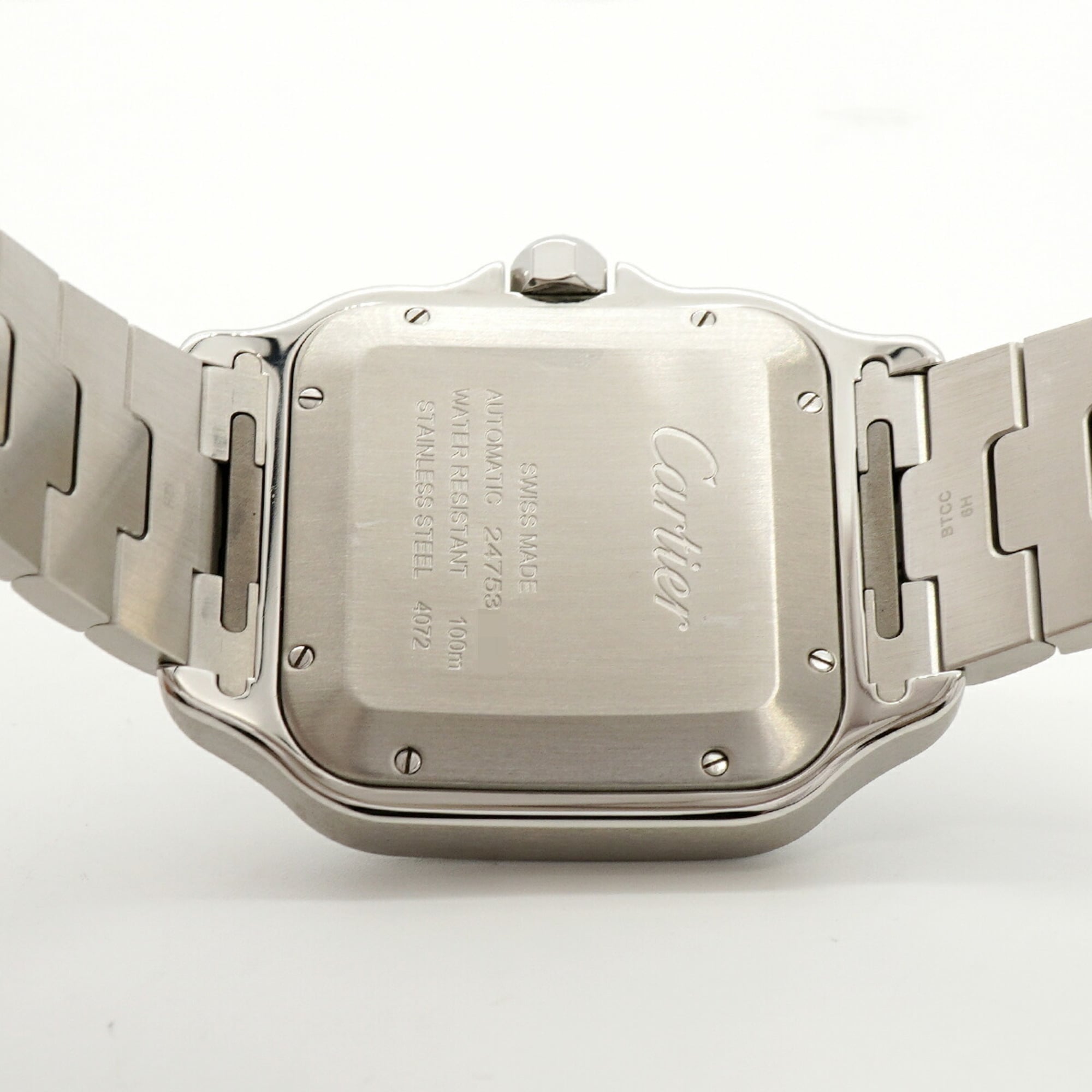 Cartier Santos LM WSSA0018 Silver Dial Men's Watch