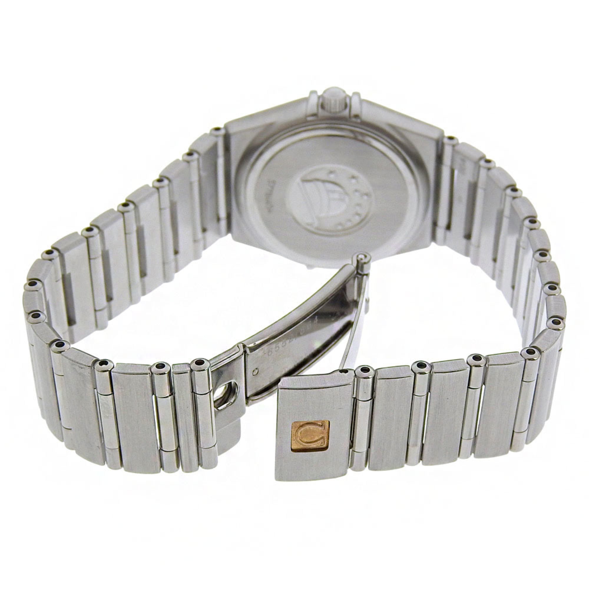 Omega Constellation Mini-horloge 1562.30, roestvrij staal, 1998, quartz, analoge wijzerplaat, witte wijzerplaat, dameshorloge.