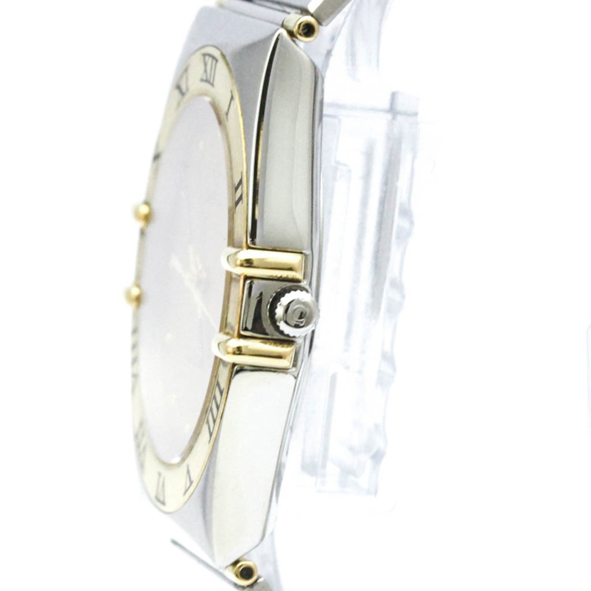OMEGA Constellation Herrenuhr 18 Karat Gold Edelstahl Quarz 396.1080
