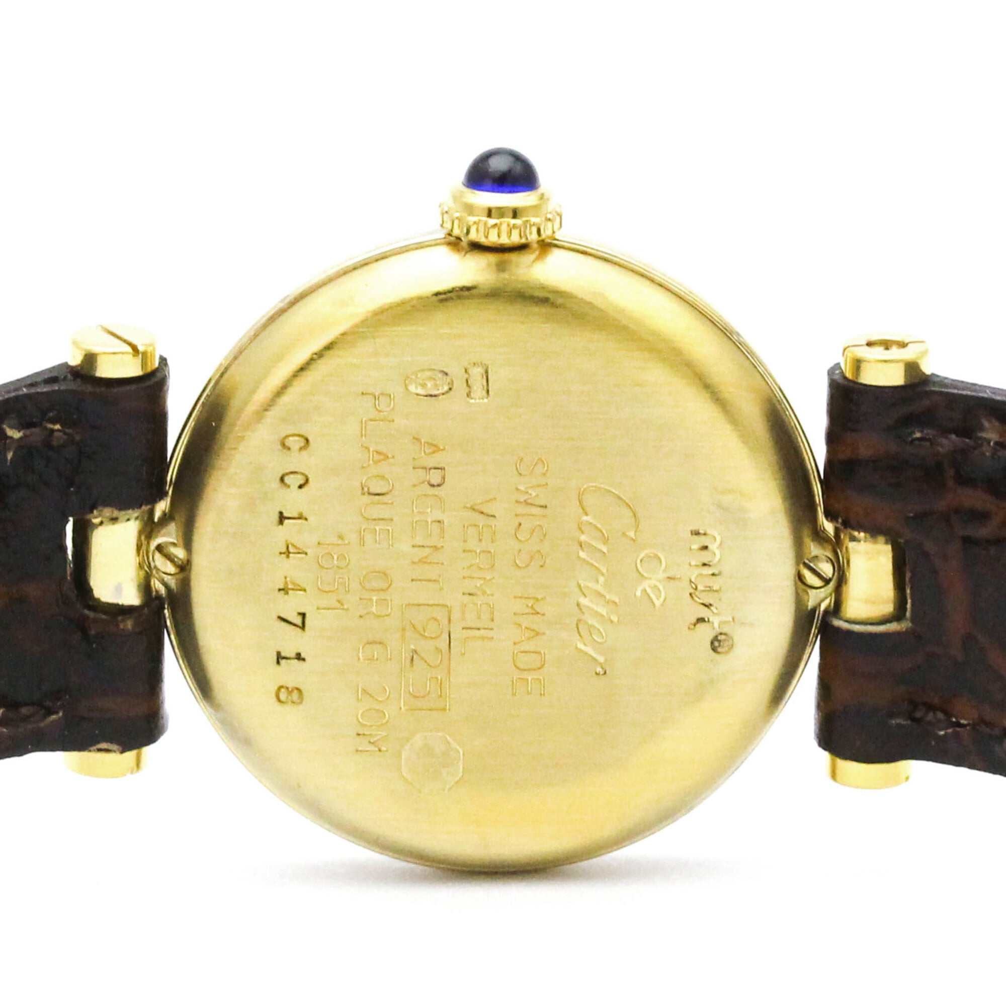 CARTIER Must Vendome Vermeil Gold Plated Quartz Ladies Watch