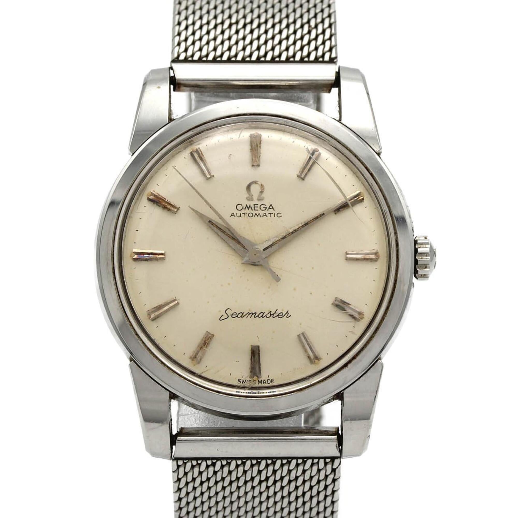 Omega Seamaster Silver Dial 34mm Watch