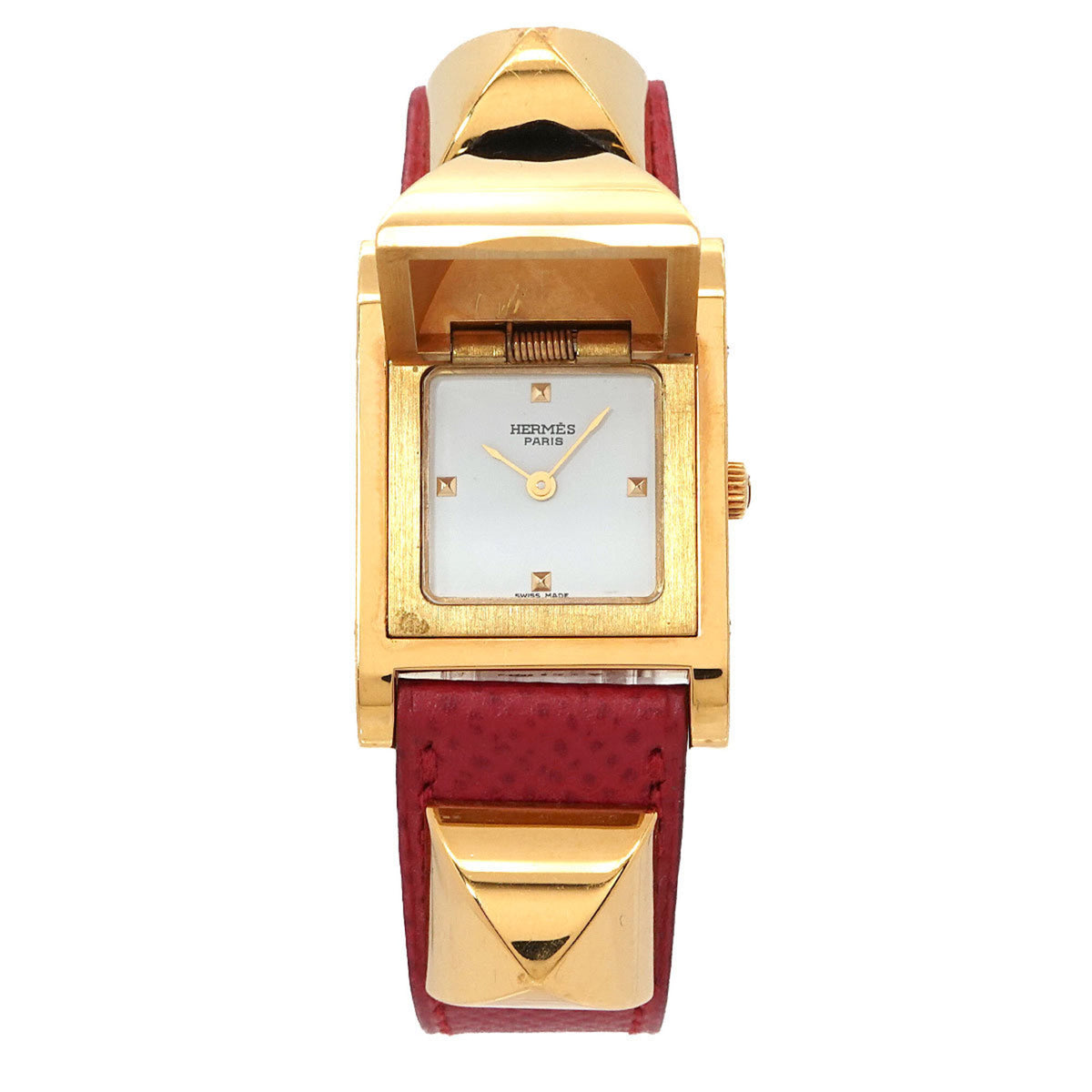 Hermes Medor Weiß Zifferblatt 23 mm Uhr