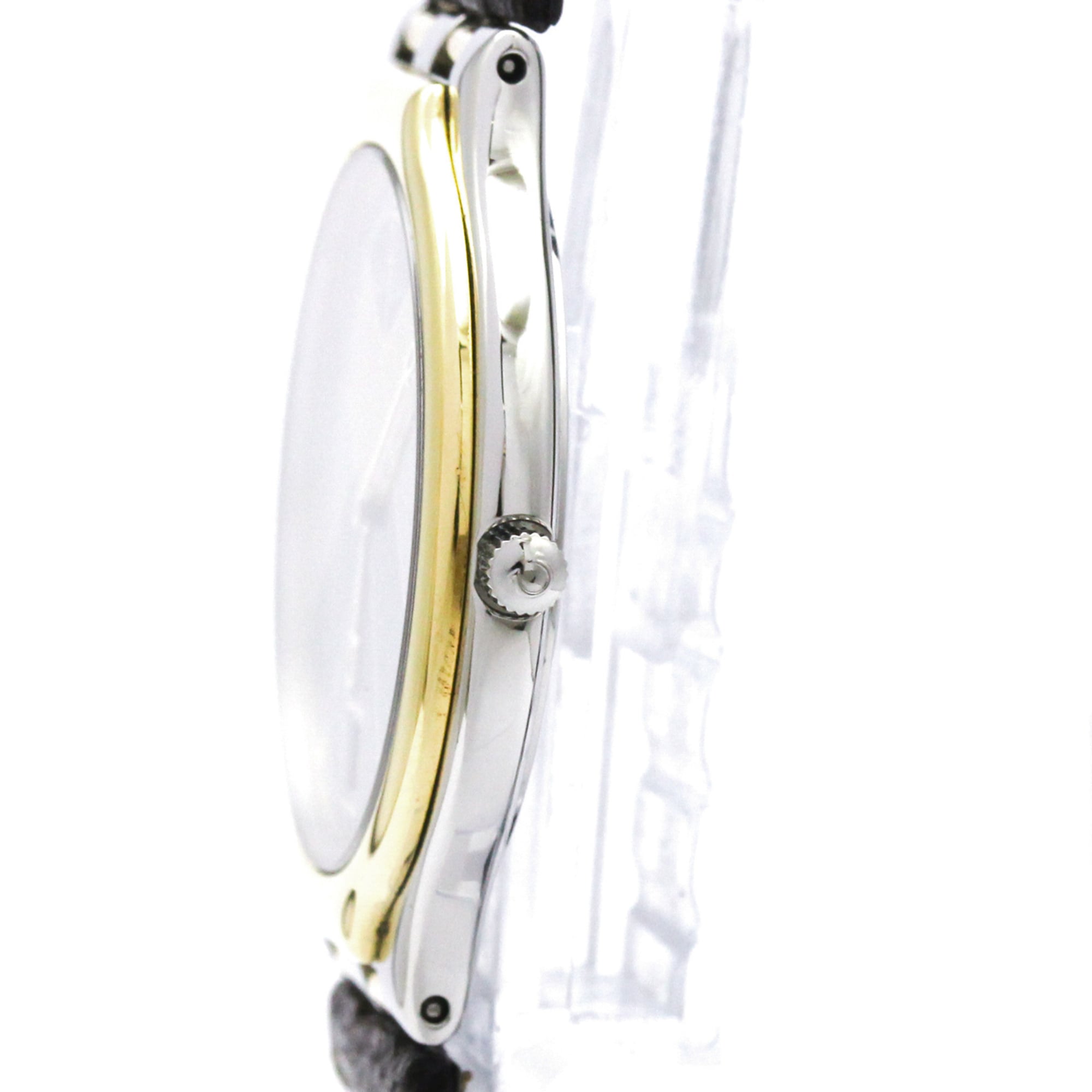 OMEGA De Ville Symbol Herrenuhr aus 18-karätigem Gold und Edelstahl Quarz 196.0316