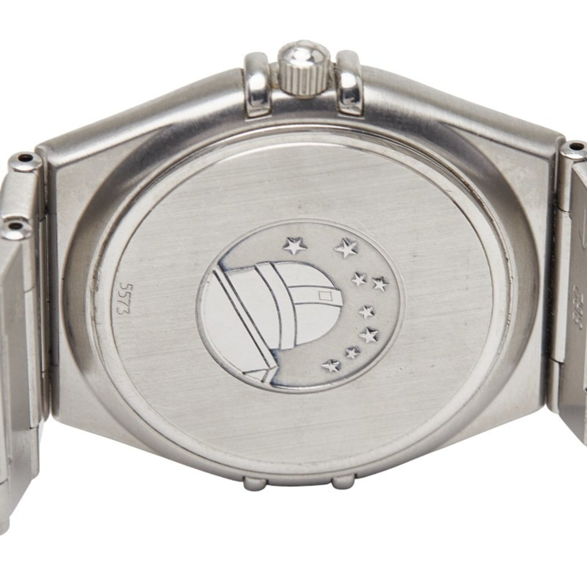 Omega Constellation Uhr 1512.30, Schweizer Quarz Weiß Zifferblatt, Edelstahl, Herrenuhr OMEGA