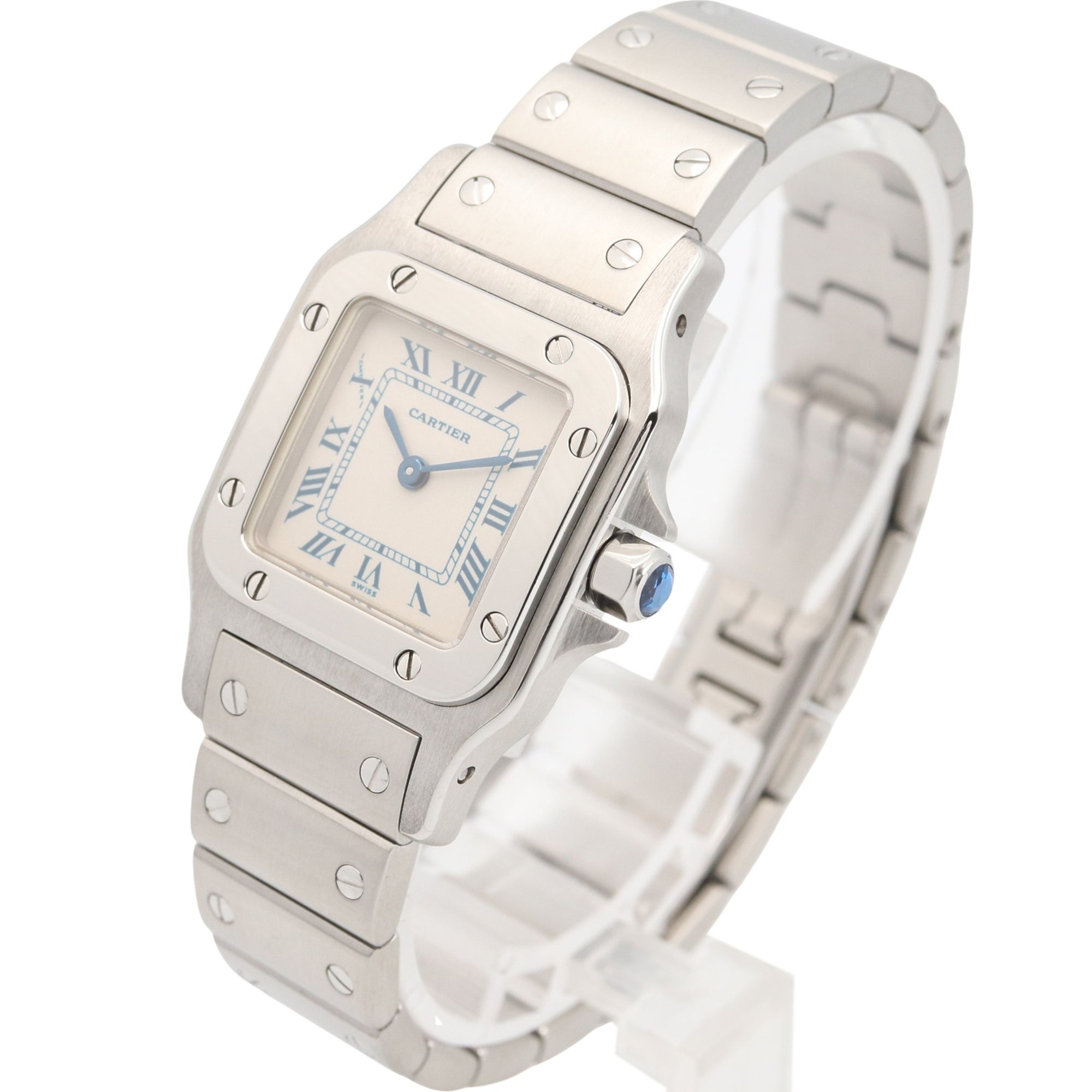 Cartier Santos Galbee SM W20017D6 Silber Zifferblatt 23 mm Uhr