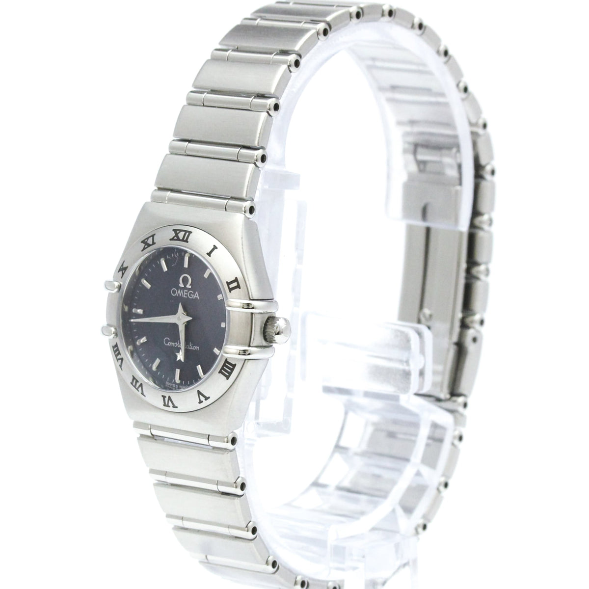 Omega Constellation 1562.4, graues Zifferblatt, 22 mm Uhr