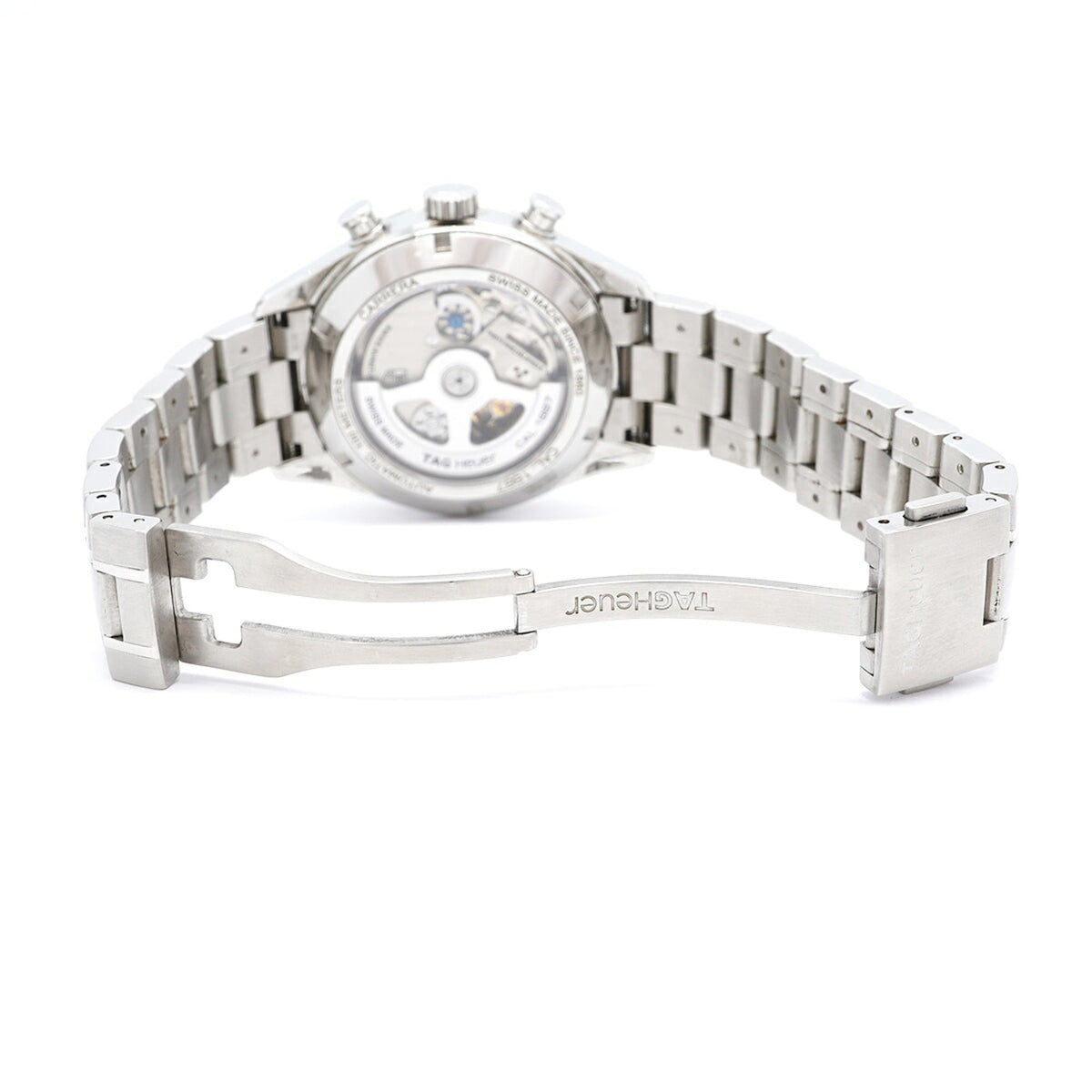 TAG Heuer Carrera Calibre CAR2115 horloge met blauwe wijzerplaat, 41 mm