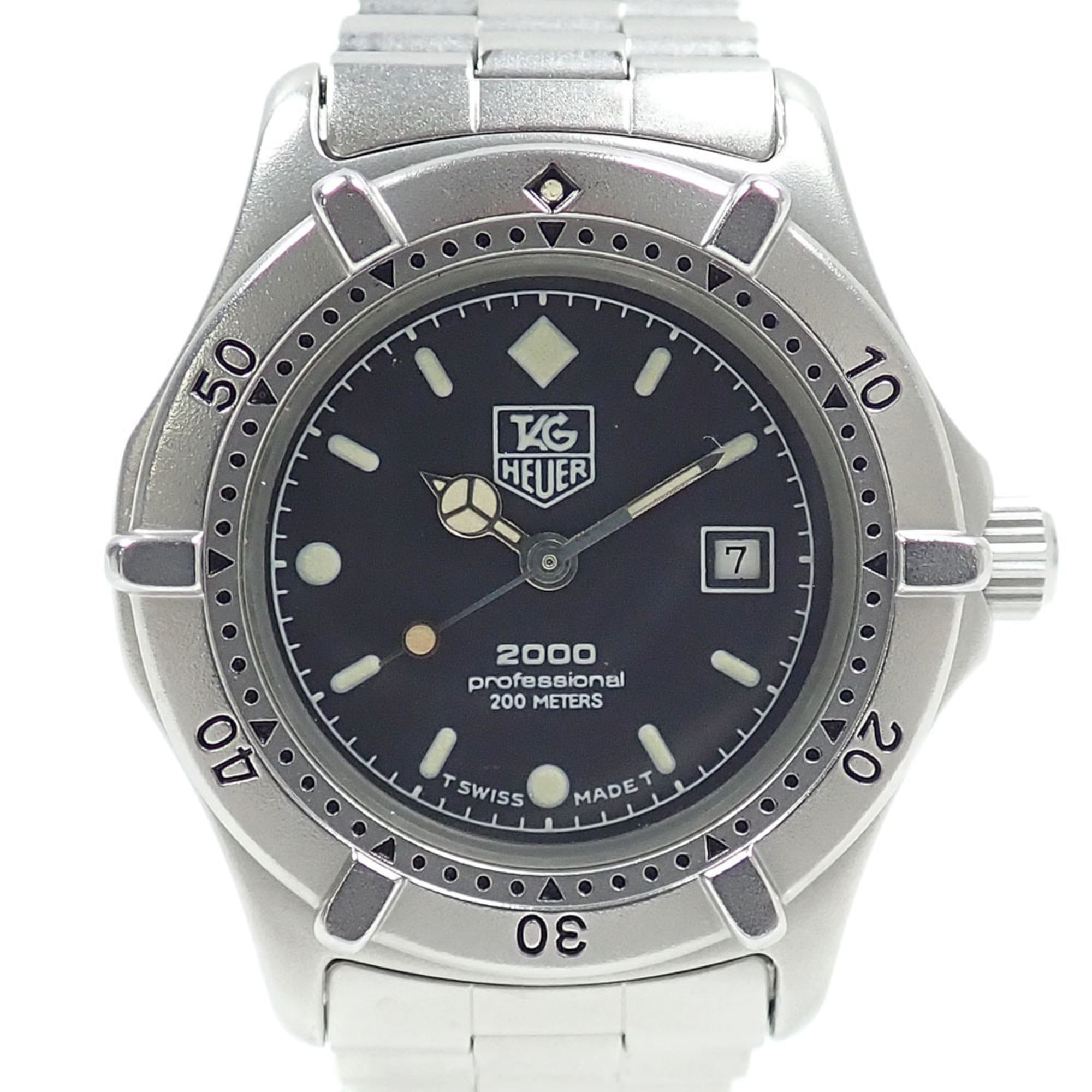 TAG Heuer Professional Boys' Quartz Stainless Steel 962.015 Battery-Powered 2000 Series Wo//.