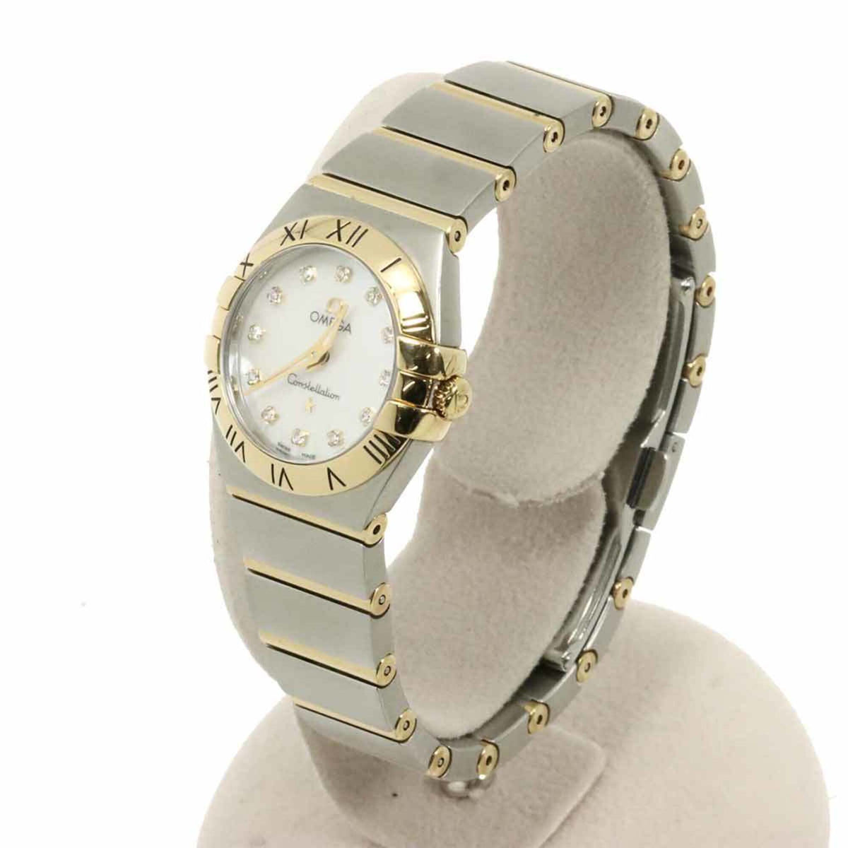 Omega Constellation 123 20 24 60 55 002 Horloge met witte wijzerplaat, 24 mm