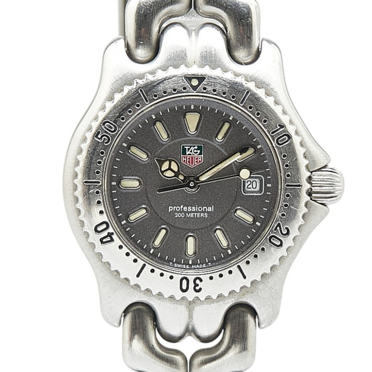 TAG Heuer Cell Watch WG1313-0 Quartz Grey Dial Stainless 