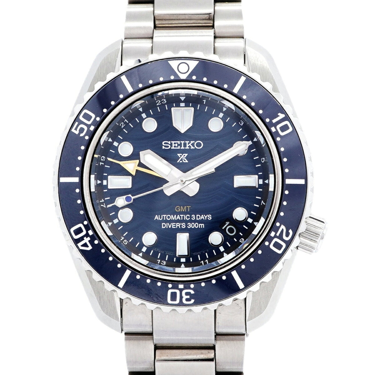 Seiko Prospex Diver Scuba GMT SBEJ027/6R54-00N0 Blue Dial 42mm Watch