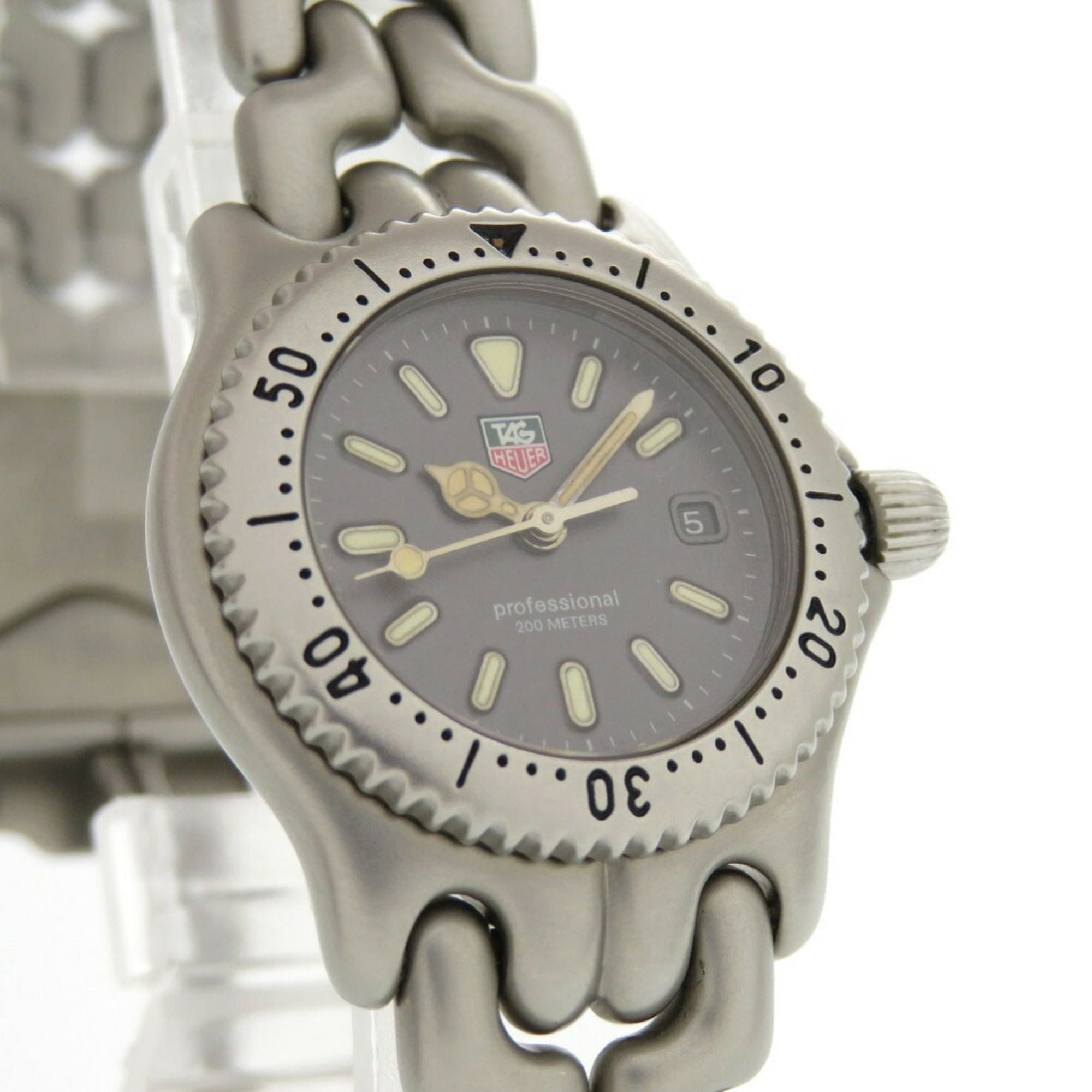 TAG Heuer S99.215 Professional 200 m roestvrij staal grijs quartzhorloge 1908TAG HEUER