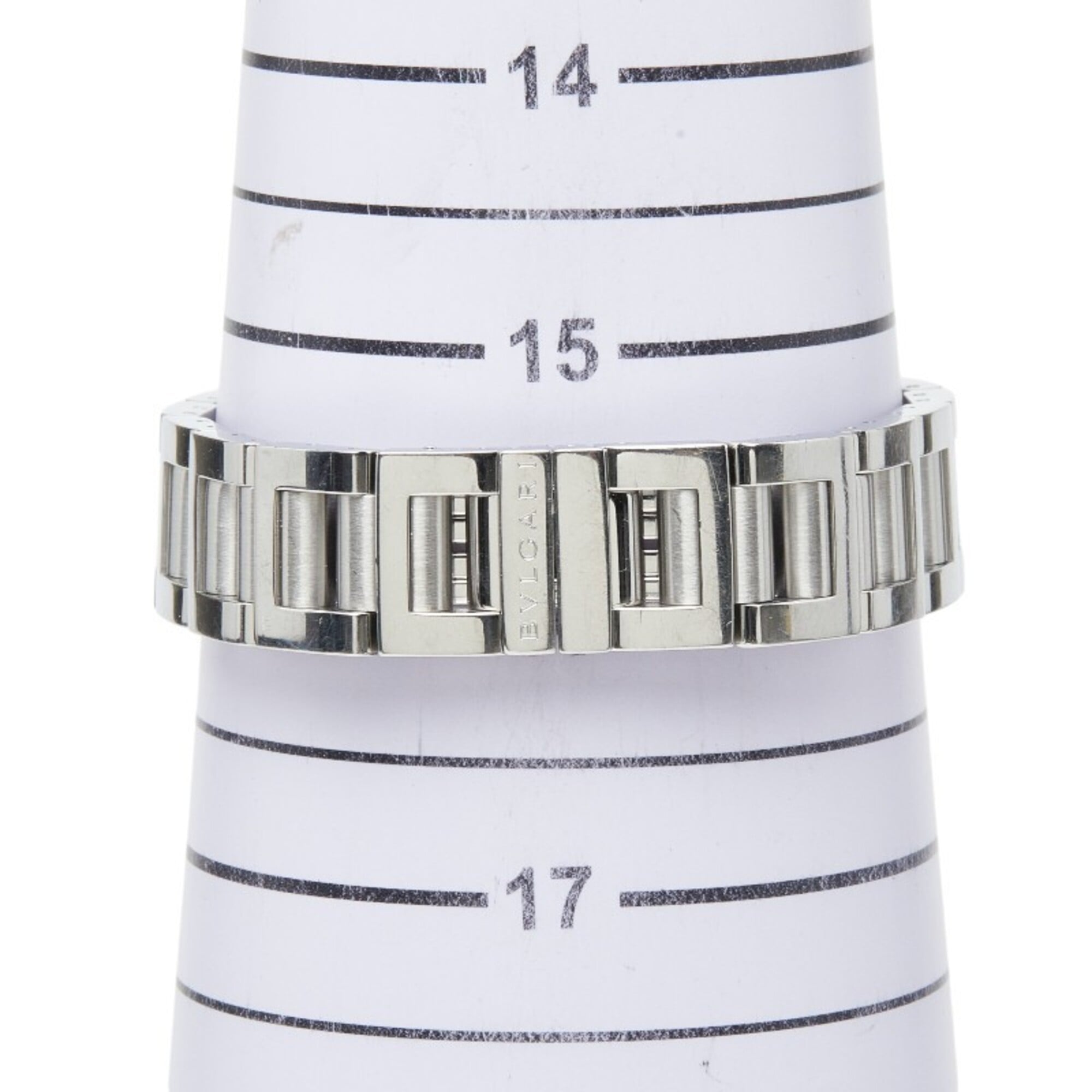 Bulgari Rettangolo Uhr RT39S Quarz Weiß Zifferblatt, Edelstahl, Damenuhr BVLGARI