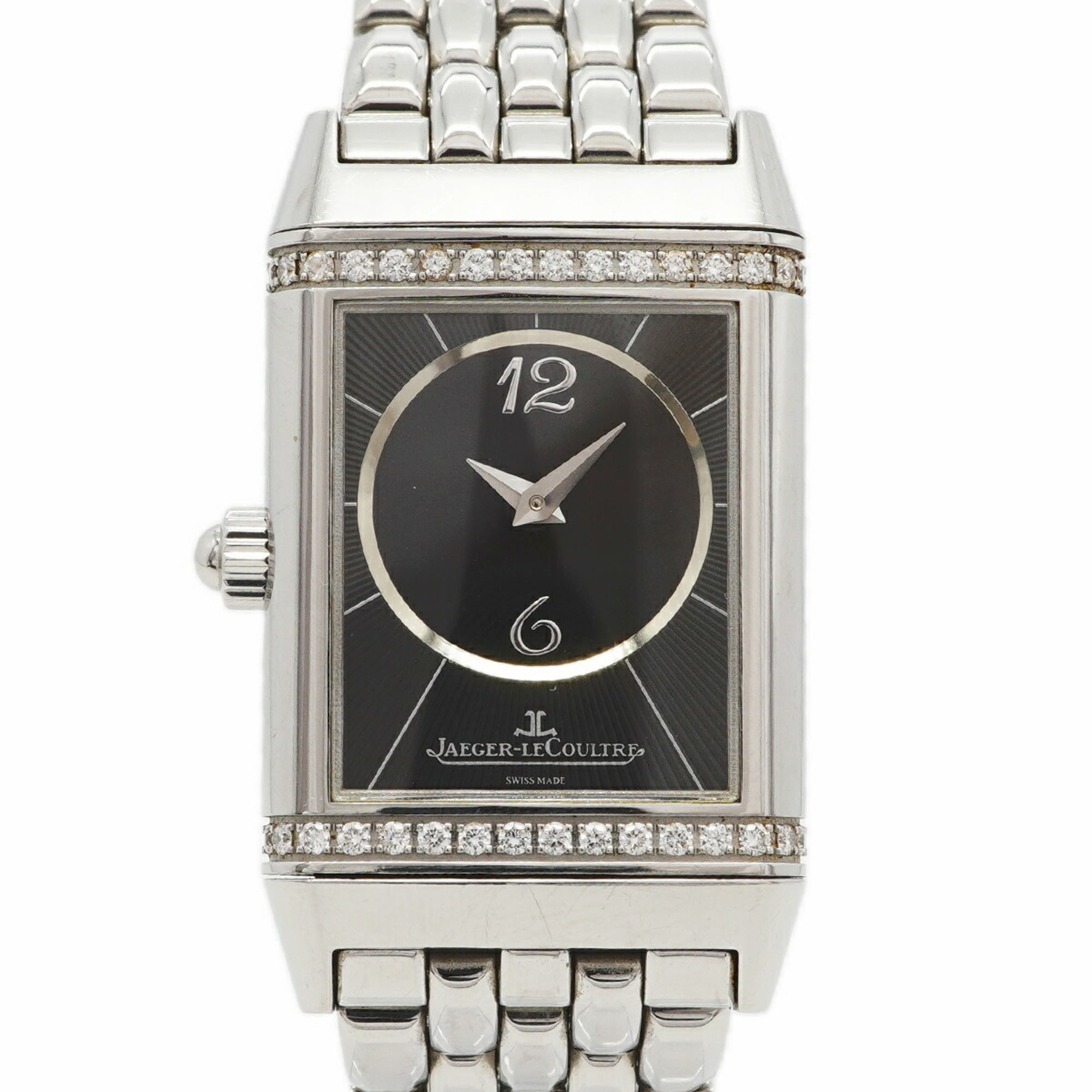 Jaeger LeCoultre Reverso 256.8.75 Black Dial Stainless steel 23mm Watch