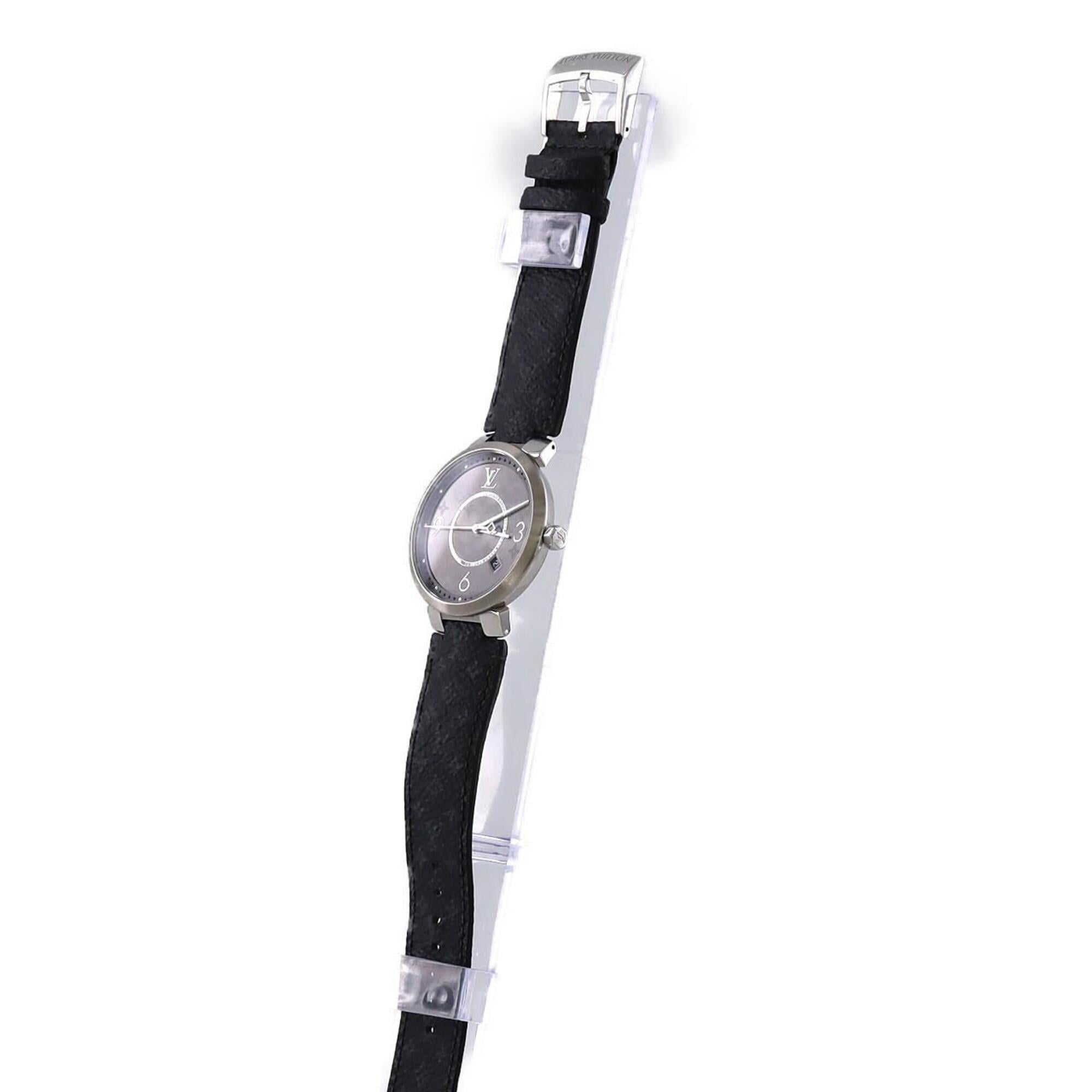 Louis Vuitton Tambour Q1DM0 Grey Dial 39mm Watch