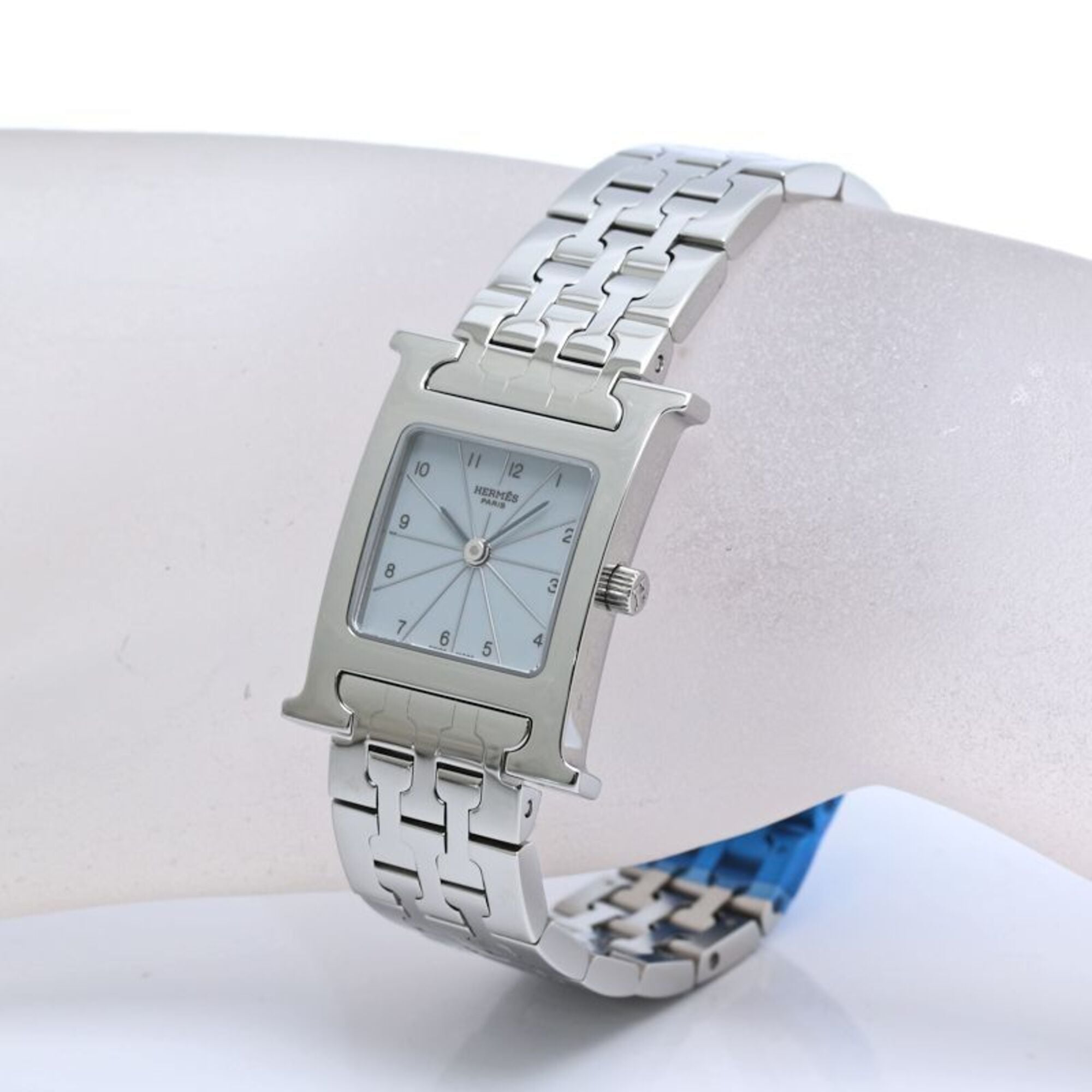 HERMES H-Watch HH1.210.632/4804 Damenuhr aus Edelstahl /40407