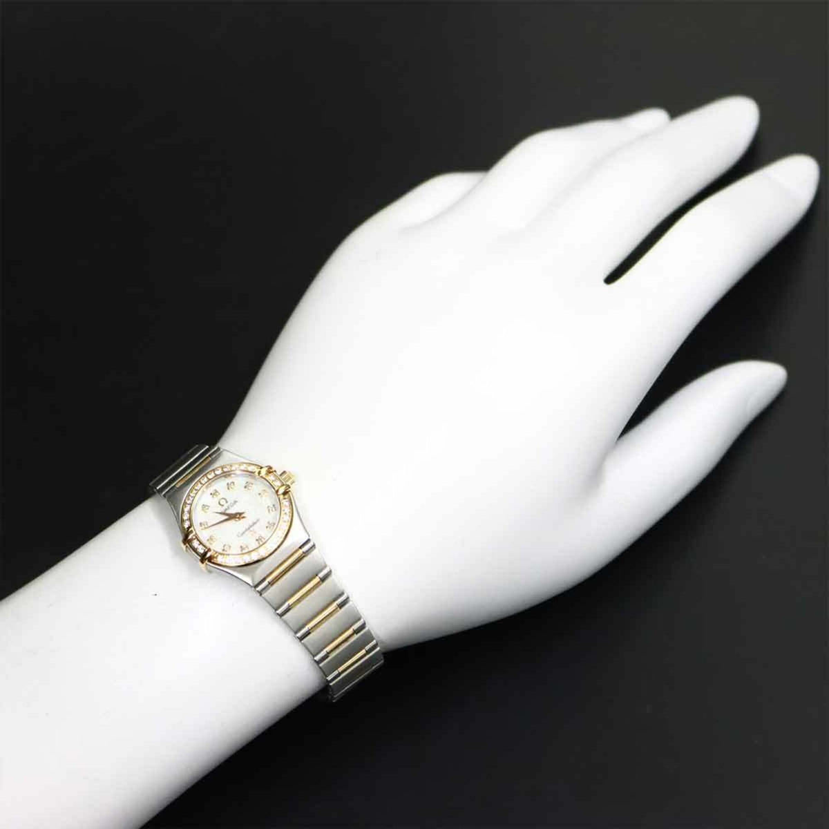 Omega Constellation 1360.75 Weiß Gehäuse Zifferblatt 22 mm Uhr