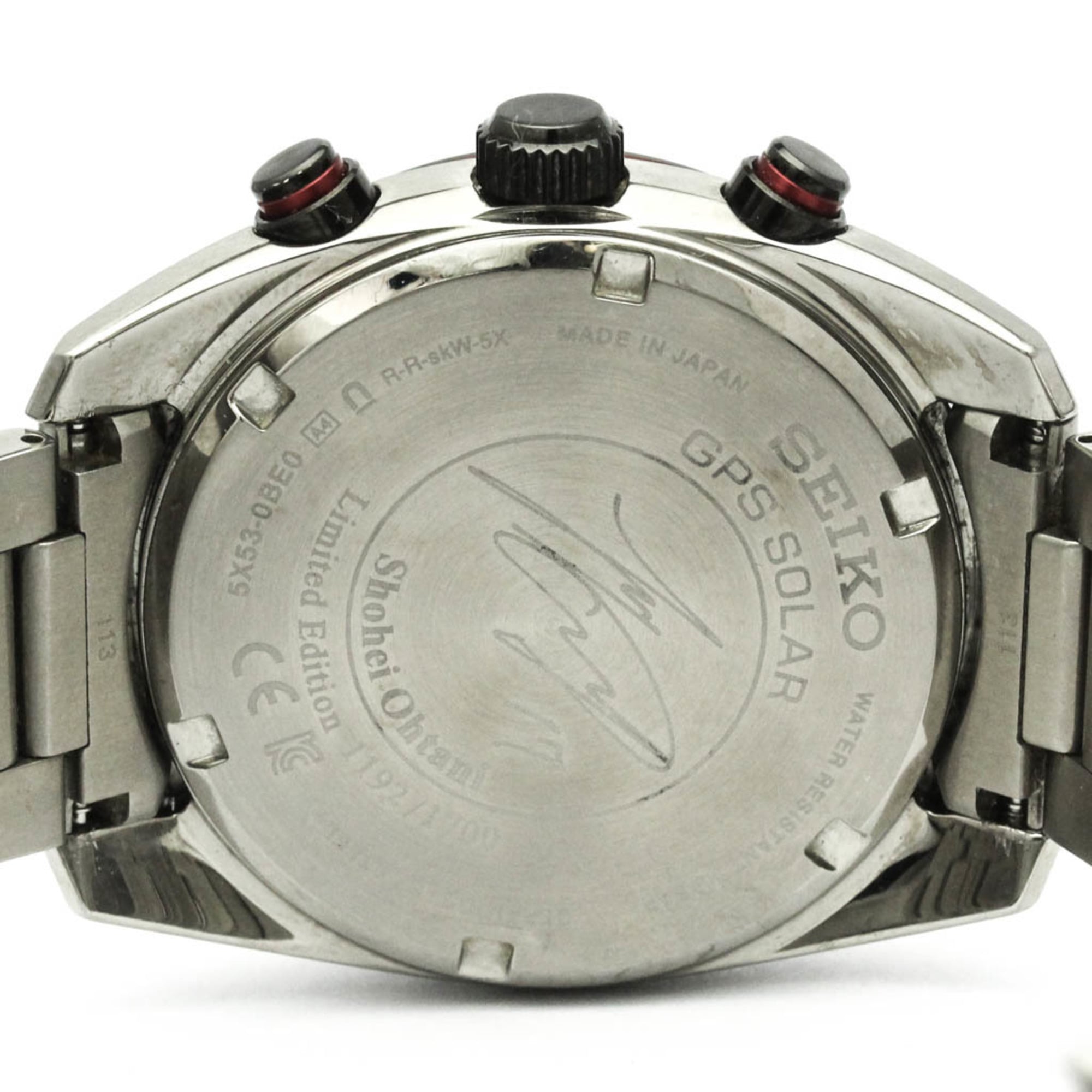 SEIKO Astron Otani Shohei LTD Edition Herrenuhr mit Radio, Solar- und GPS-Funktion SBXC081 (5X53-0BE0)