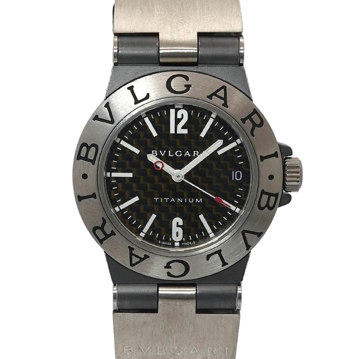 Bvlgari Diagono Titanium TI32TA Black Dial 32mm Watch