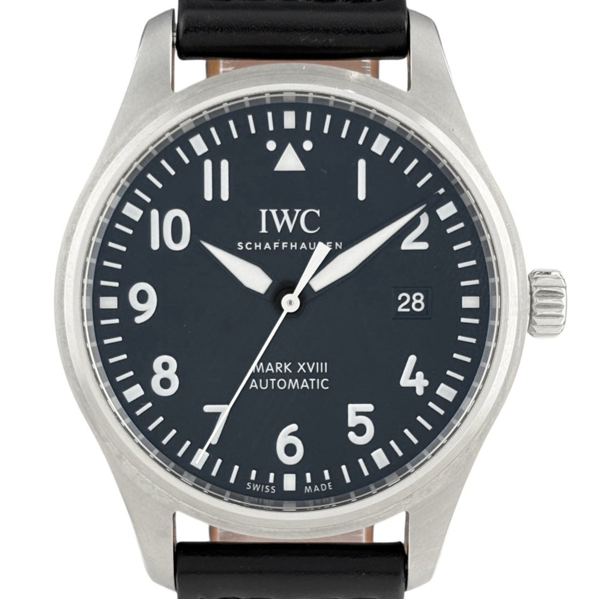 IWC Pilot Mark XVIII IW327009 Schwarz Zifferblatt 40mm Uhr