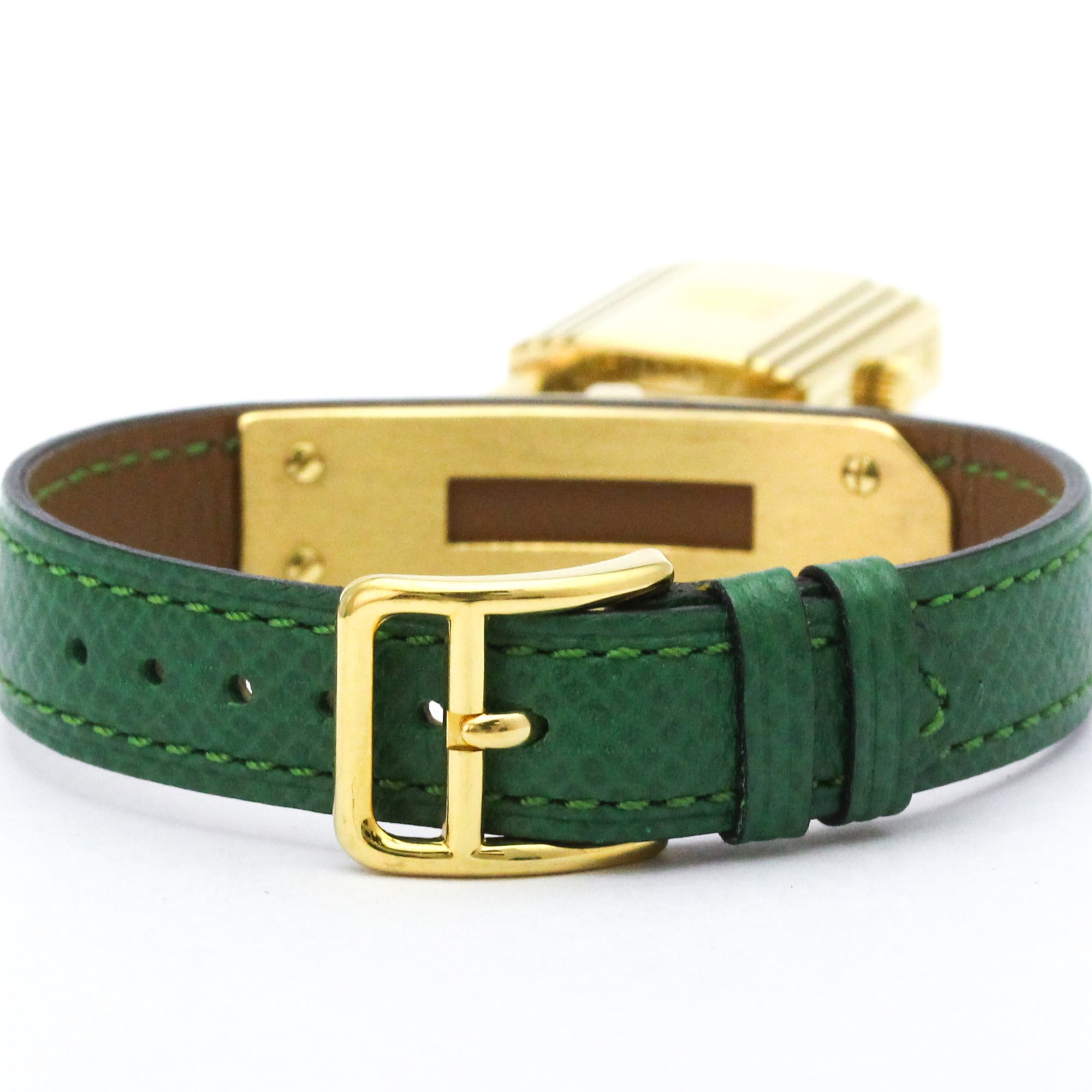 HERMES Kelly Watch Gold Plated Leather Quartz Ladies Watch