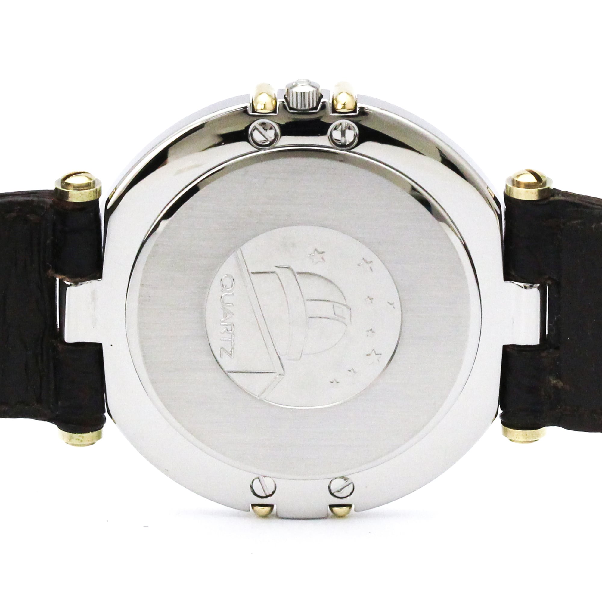 OMEGA Constellation Date 18K Gold Steel Mens Watch 196.0360 Polished
