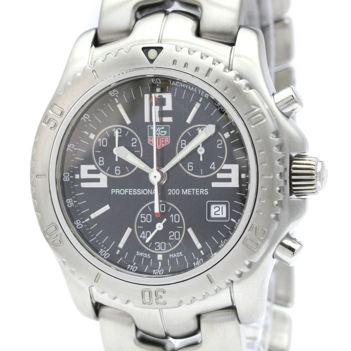TAG Heuer Link CT1111 Schwarz Zifferblatt 42 mm Uhr