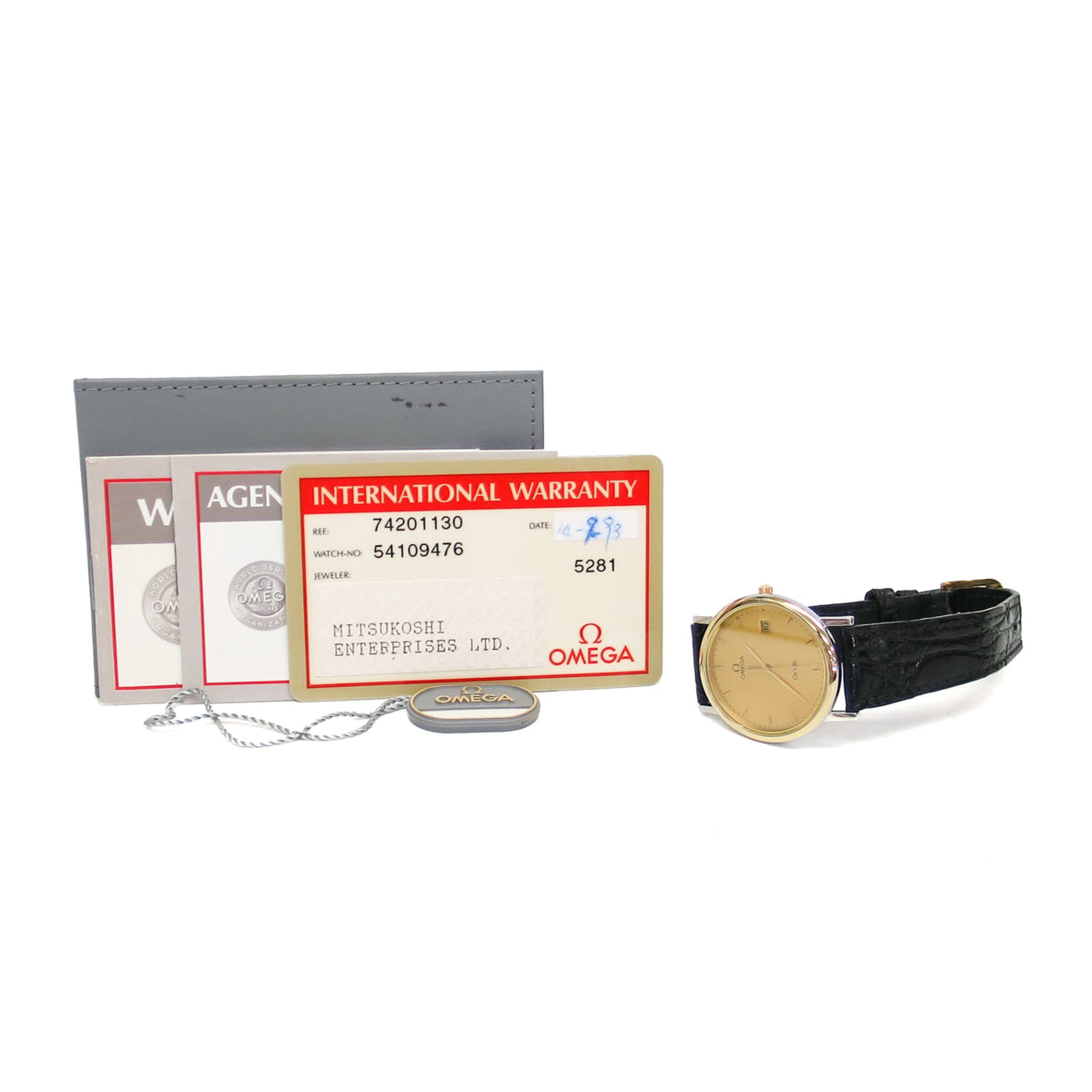 Omega De Ville 7420.11.30 Gold Dial 32mm Watch