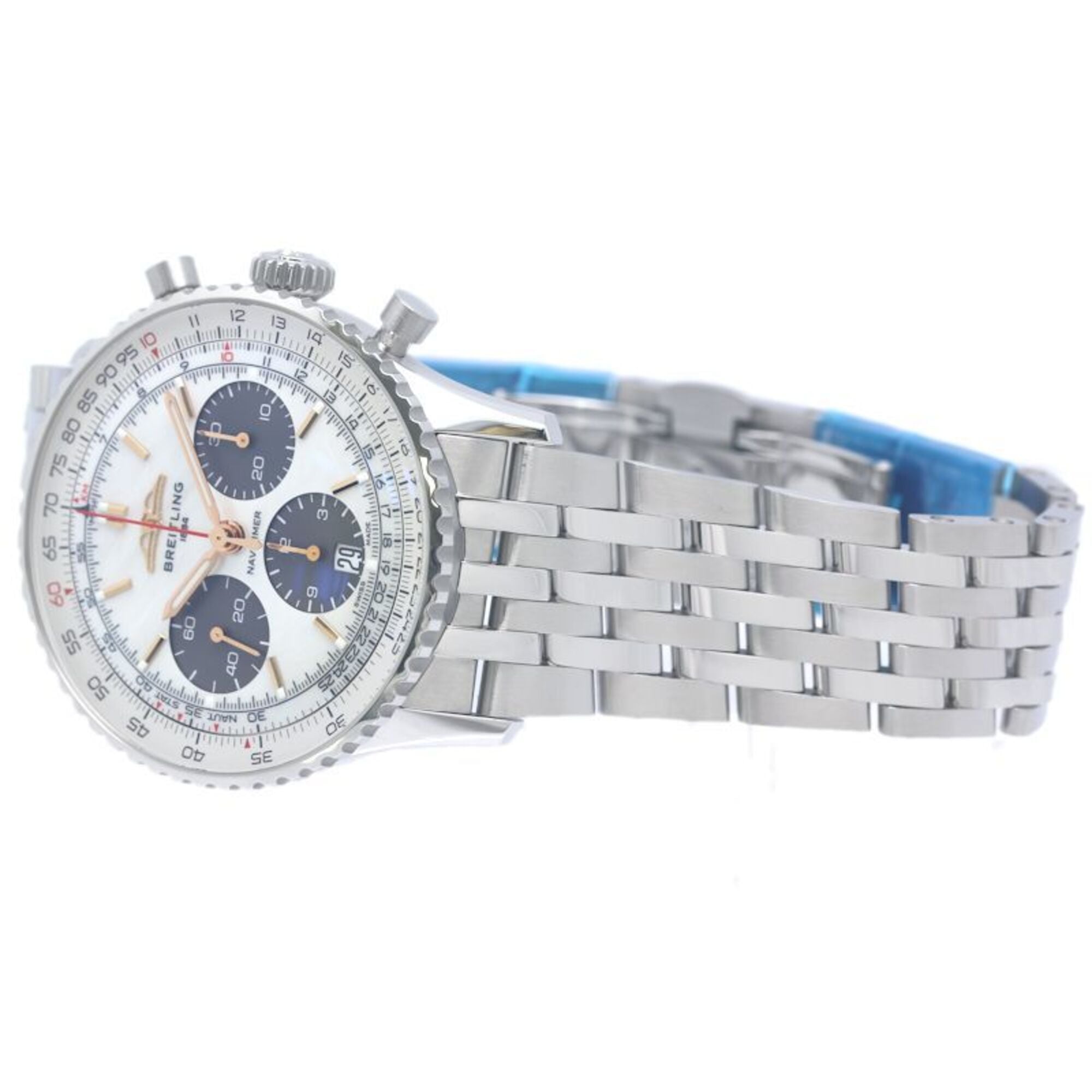 Montre Pour Hommes BREITLING Navitimer B01 AB0139211A1A1 AB0139 Chronographe Édition Japon en acier inoxydable 40399