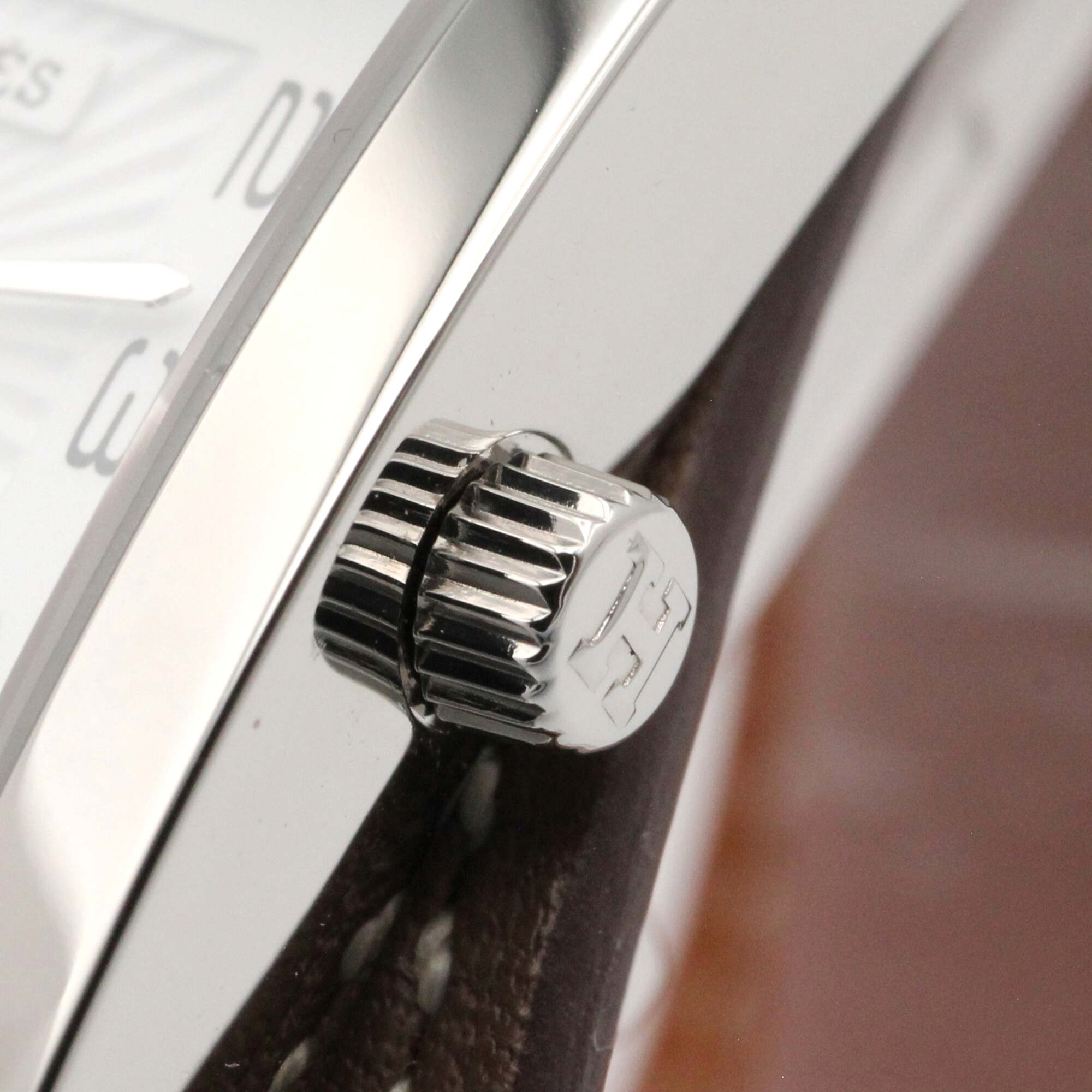 Hermes H- Double Tour Wrist Stainless Steel Leather Strap Wo White (HH1.210)