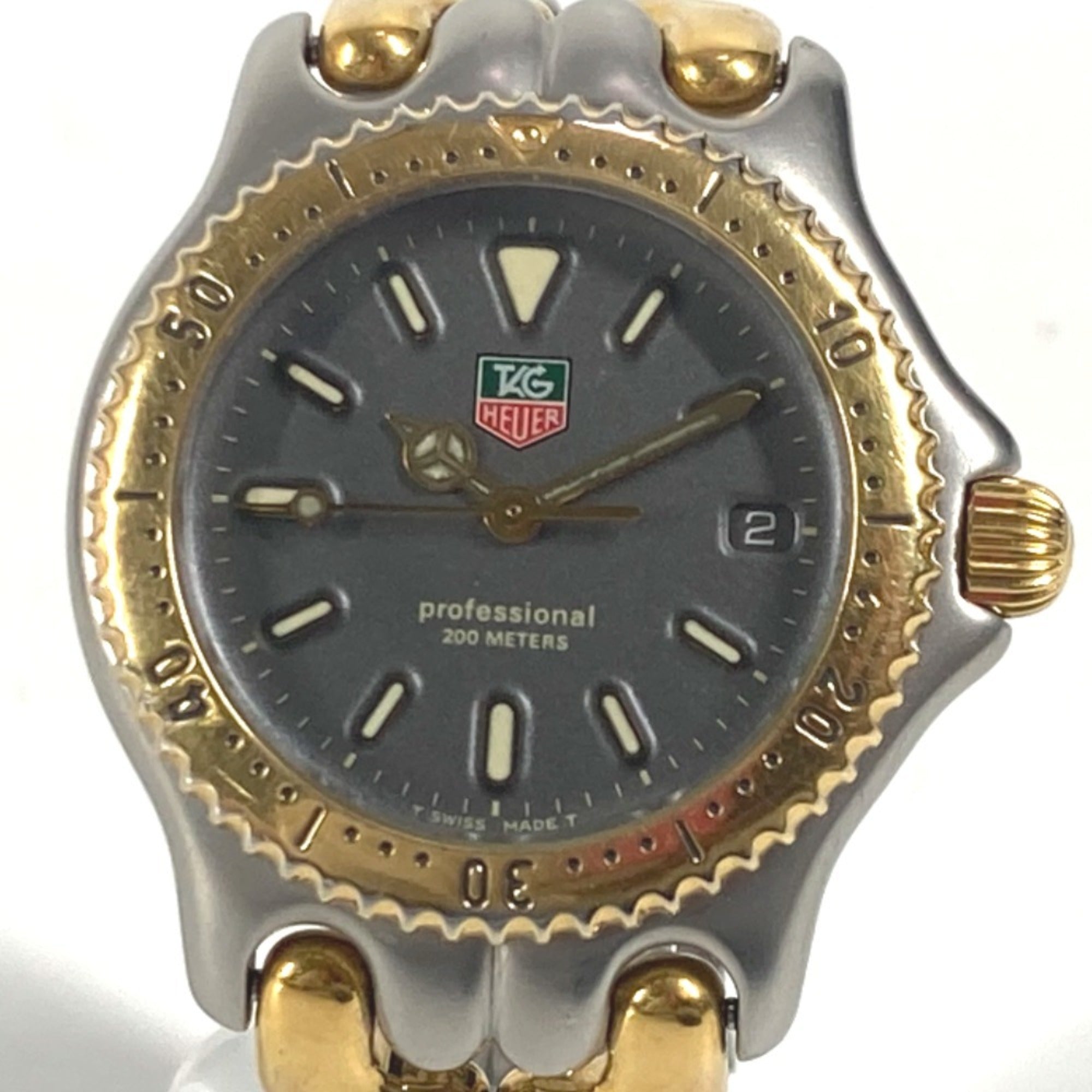 TAG HEUER S95.213K Cell Professional 200 Logo Combination SS Boys Gold