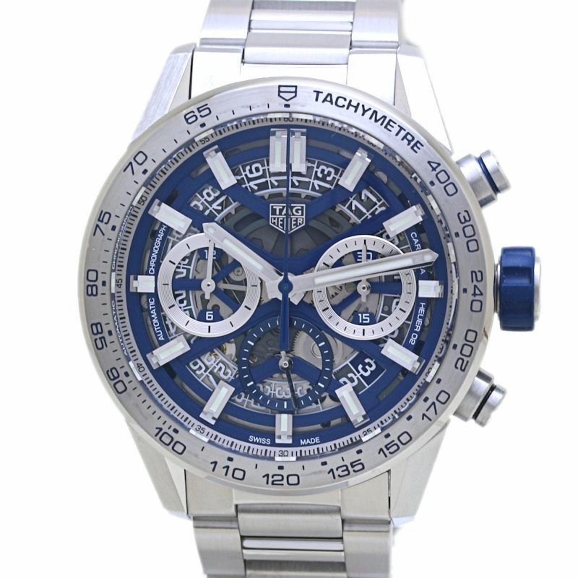 TAG HEUER Carrera Calibre Heuer 02 Date Chronograph CBG2019.BA0662 Japan Exclusive Men's Stainless Steel Watch 40175